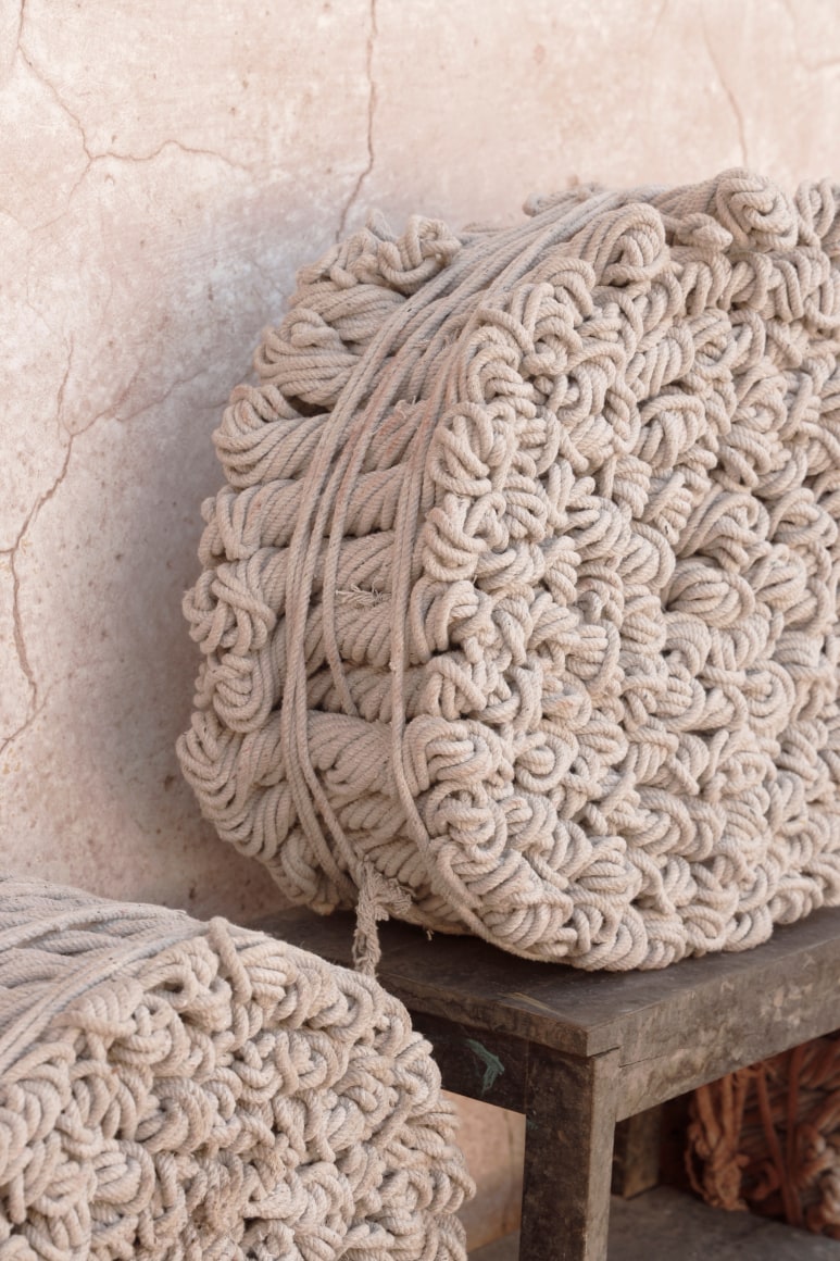 Afra Al Dhaheri, A line for the eye to wander part 1, 2025, Mixed media site-specific installations