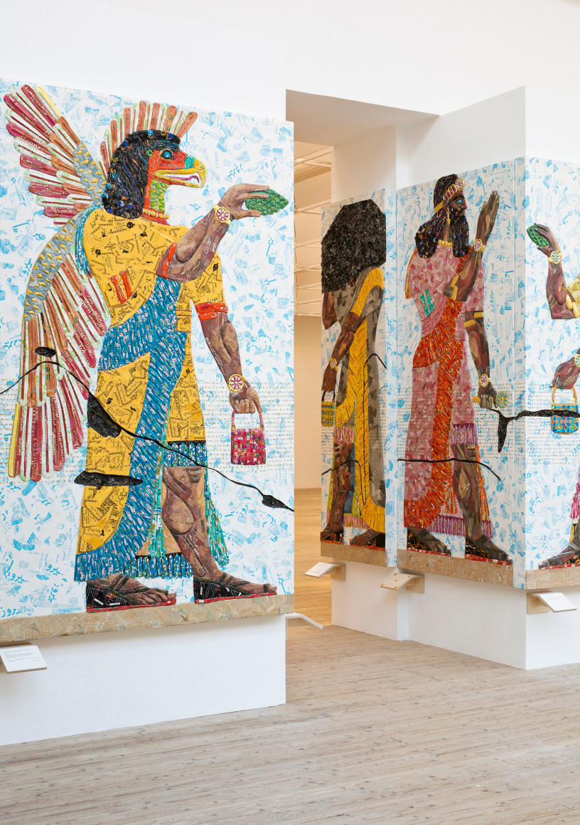 Michael Rakowitz,&nbsp;The invisible enemy should not exist, (Room G, Northwest Palace of Nimrud) (detail), 2018