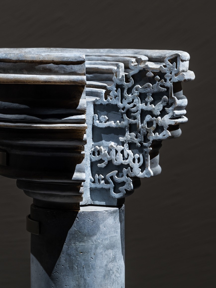 Nazgol Ansarinia, Article 47, Pillars, 2015, Epoxy resin, paint