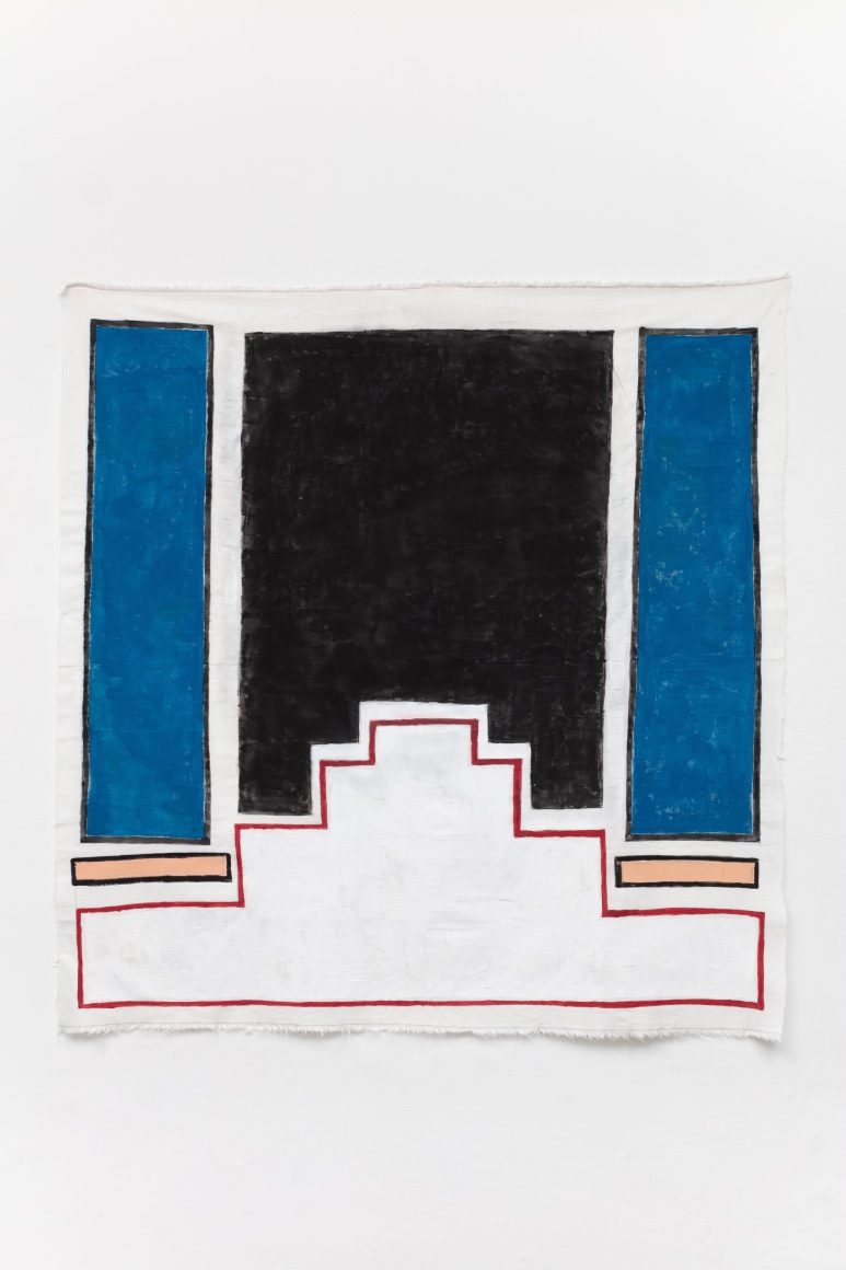 Ana Mazzei, Hall, 2020, Acrylic on linen, 137 x 135 cm