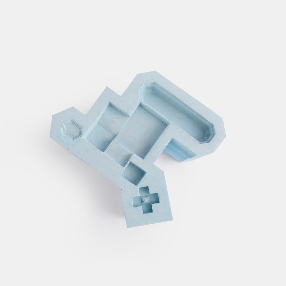 Nazgol Ansarinia,&nbsp;Connected Pools, 2020, Blue plaster, 21.4 x 26.3 x 29 cm, Unique in a series of 2 + AP