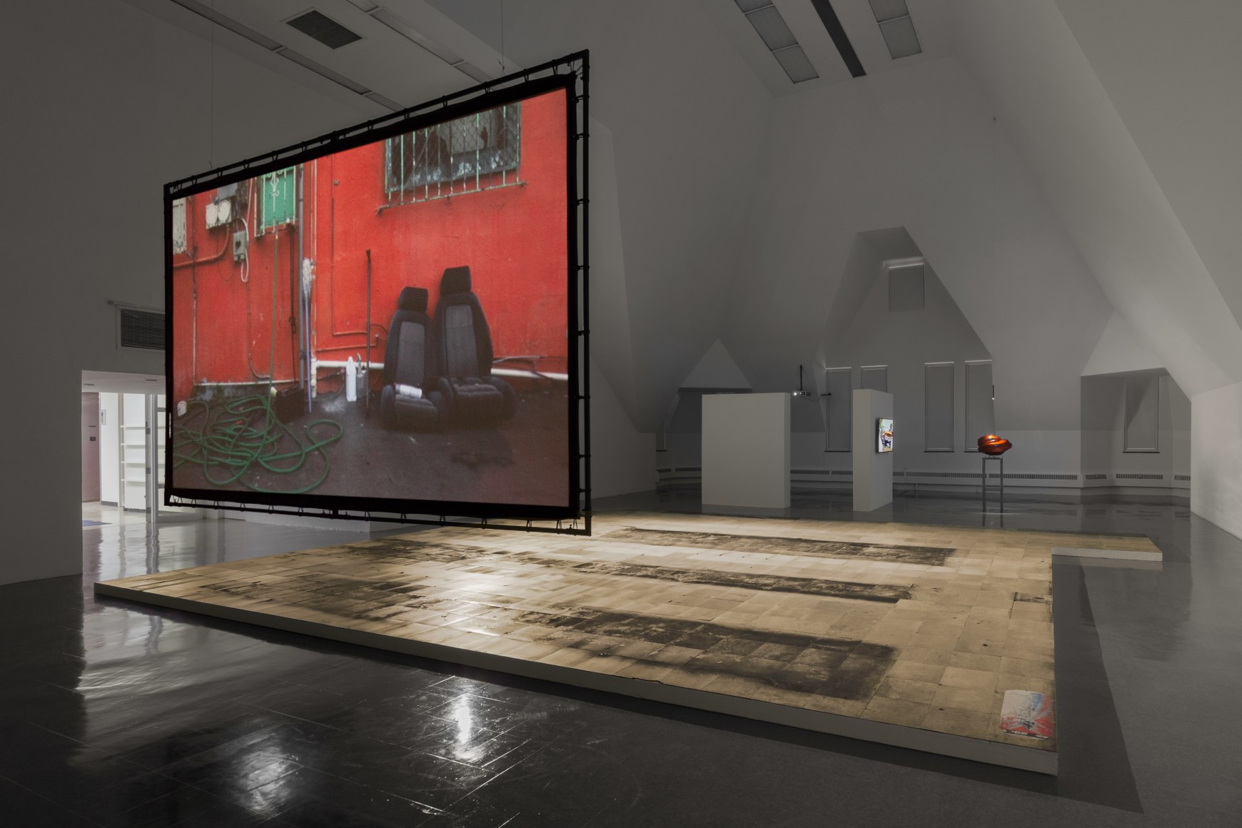 Shadi Habib Allah,&nbsp;Put to Rights, Installation view at at The Renaissance Society, Chicago, 2018