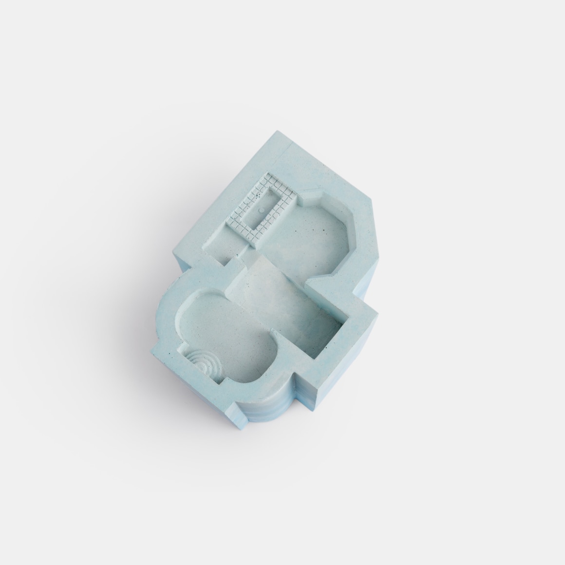 Nazgol Ansarinia,&nbsp;Connected Pools, 2020, Blue plaster, 22 x 19.1 x 25 cm, Unique in a series of 2 + AP