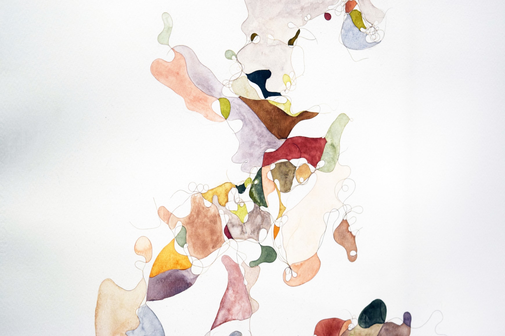 Afra Al Dhaheri, St. Ives Hair Drawing 5&nbsp;(detail),&nbsp;2019