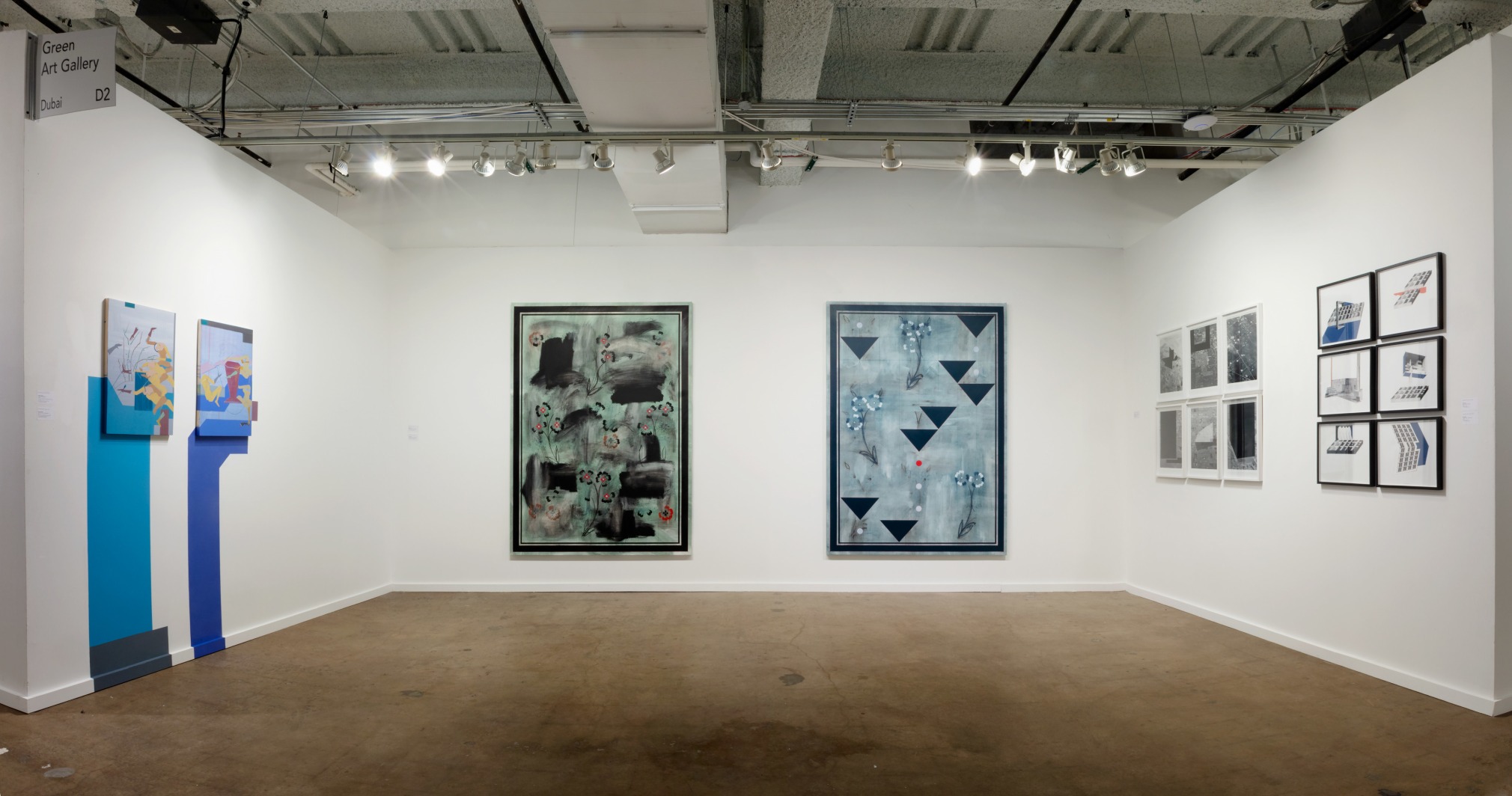 Installation view of Green Art Gallery, Dubai at Dallas Art Fair, 2018