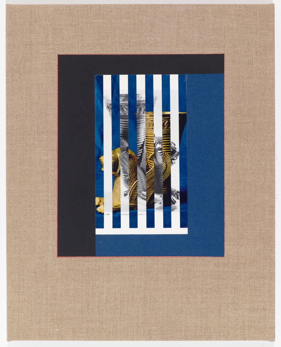 Kamrooz Aram, Untitled (Ancient through Modern 2), 2015, Mixed media on linen, 40 x 50 cm