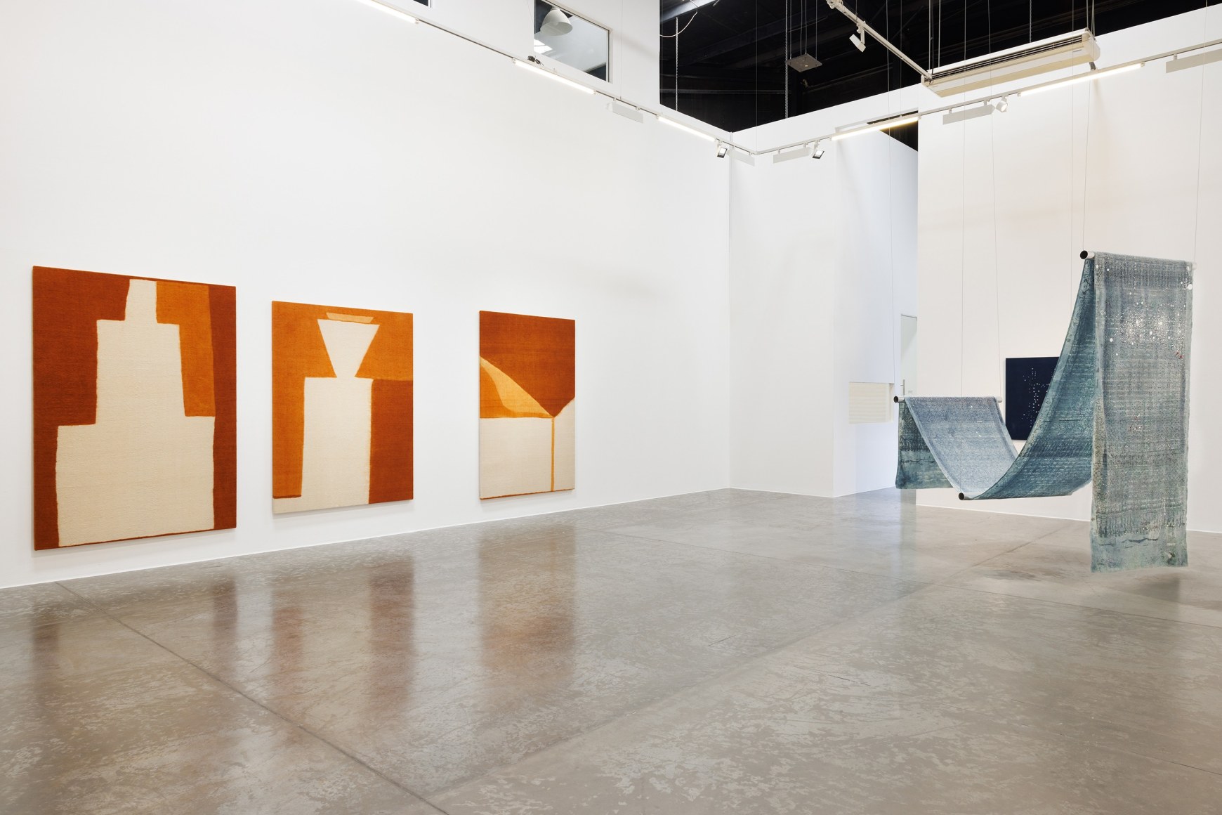 Reverberations: Textile as Echo, curated by Murtaza Vali, Installation view at Green Art Gallery, Dubai, 2024