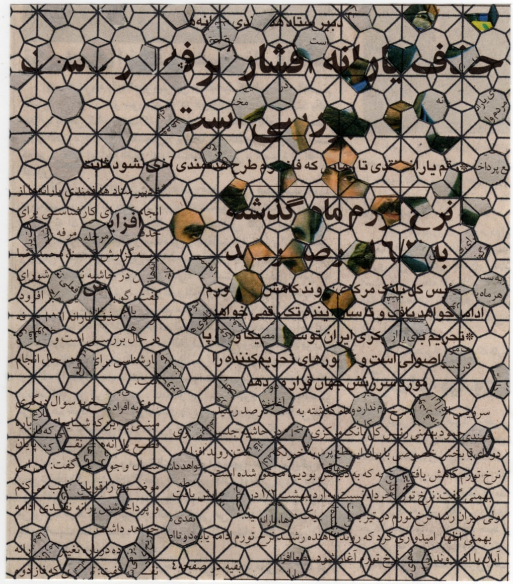 Nazgol Ansarinia, Reflections/Refractions, Elimination, of Cash Subsidies for Privileged Classes Under Consideration. Cash Subsidies Will Be Increased, 2012