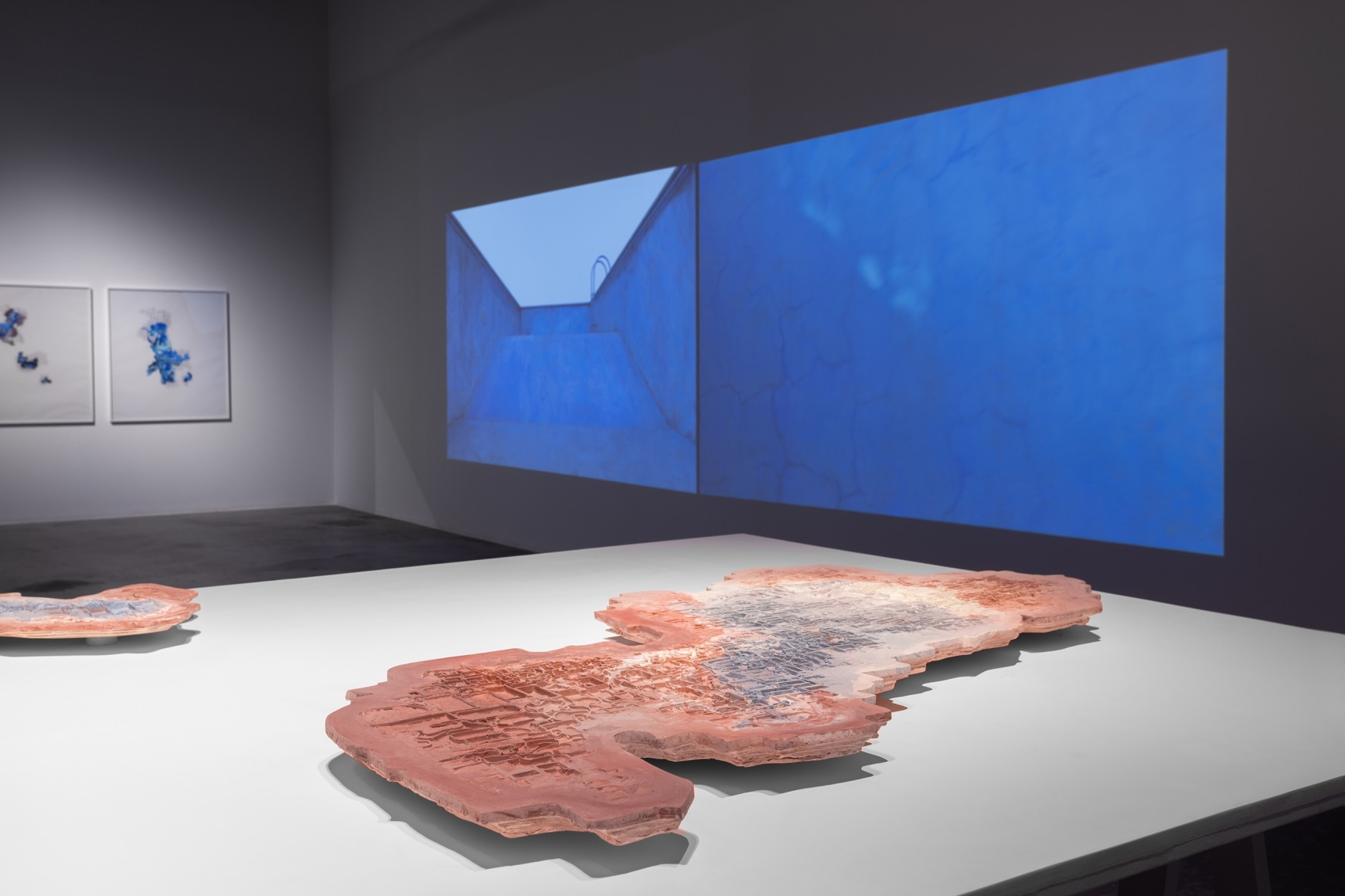 Lakes Drying, Tides Rising, Nazgol Ansarinia, Installation view at Green Art Gallery, Dubai, 2022