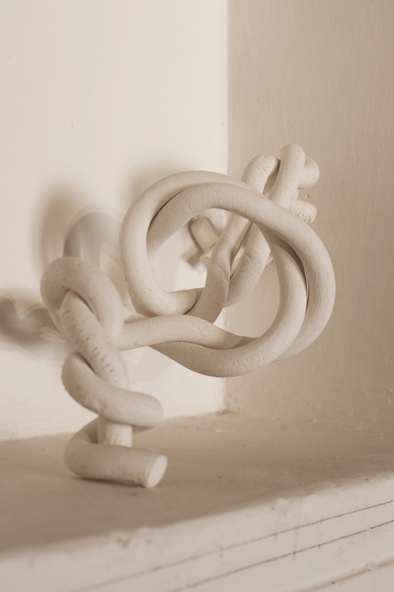 Afra Al Dhaheri, A line for the eye to wander part 1, 2025, Mixed media site-specific installations