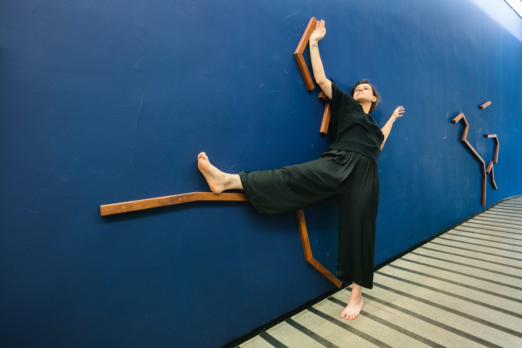 Ana Mazzei: Corpo Parede, Installation at Museum of Modern Art of S&atilde;o Paulo, S&atilde;o Paulo, Brazil, 2018