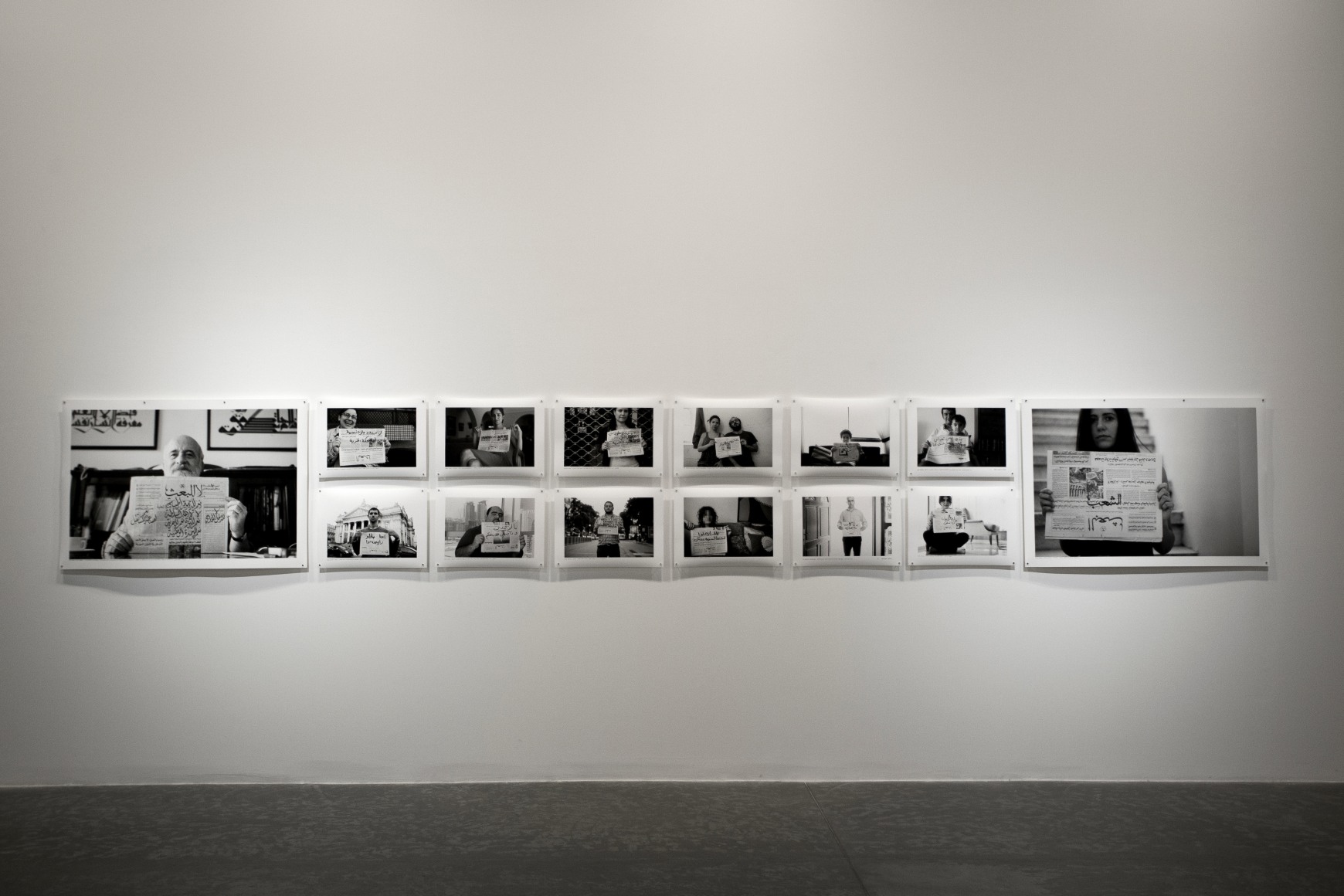 The Resurrection,&nbsp;Jaber Al Azmeh,&nbsp;Installation view at Green Art Gallery, 2014