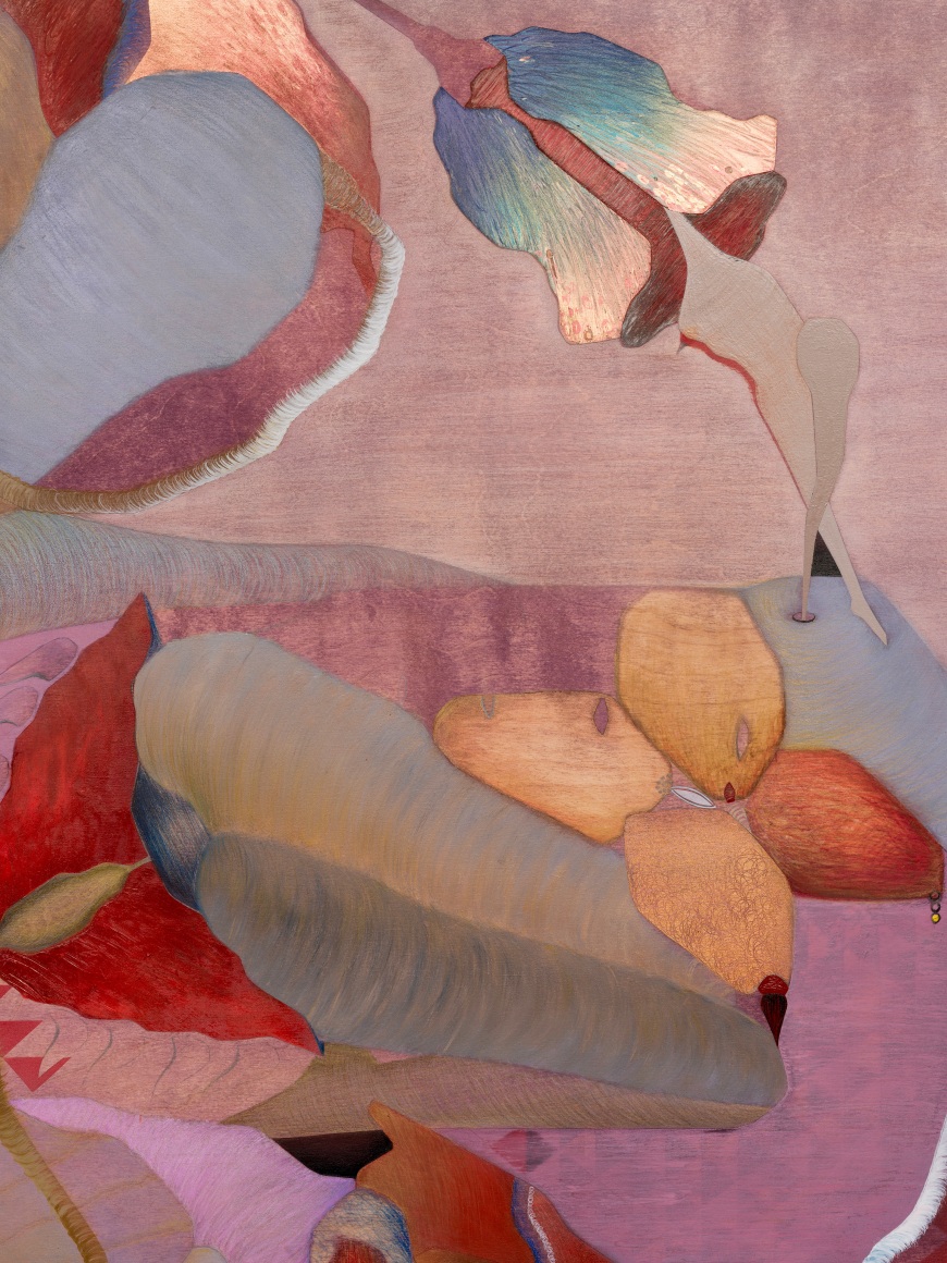 Maryam Hoseini, Flesh and sun (transference) (detail), 2024