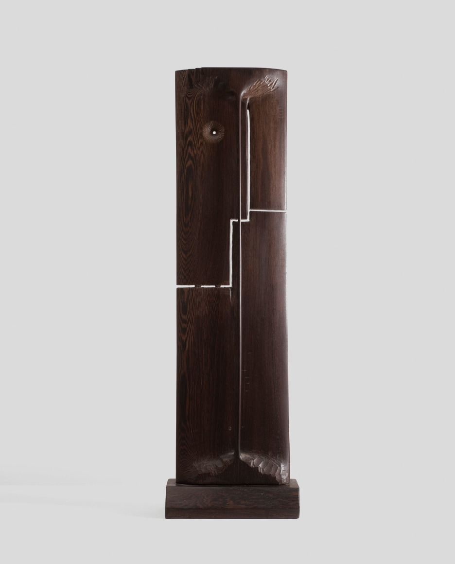 Chaouki Choukini, Edith, Petite Fleur, 2000 - 2005, Wangu&eacute;/Wenge, 130 x 40 x 20 cm