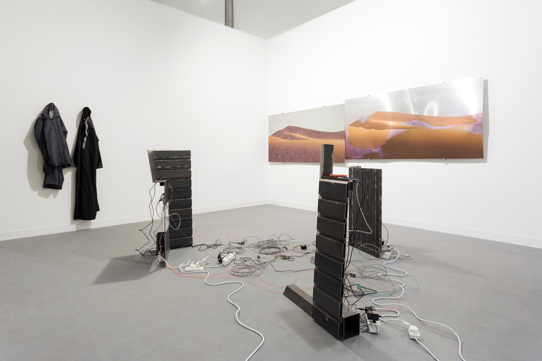 Shadi Habib Allah,&nbsp;A Defective Wave Shields Disparate Topographies, Installation view of Green Art Gallery, Dubai&nbsp;at Frieze London, 2016