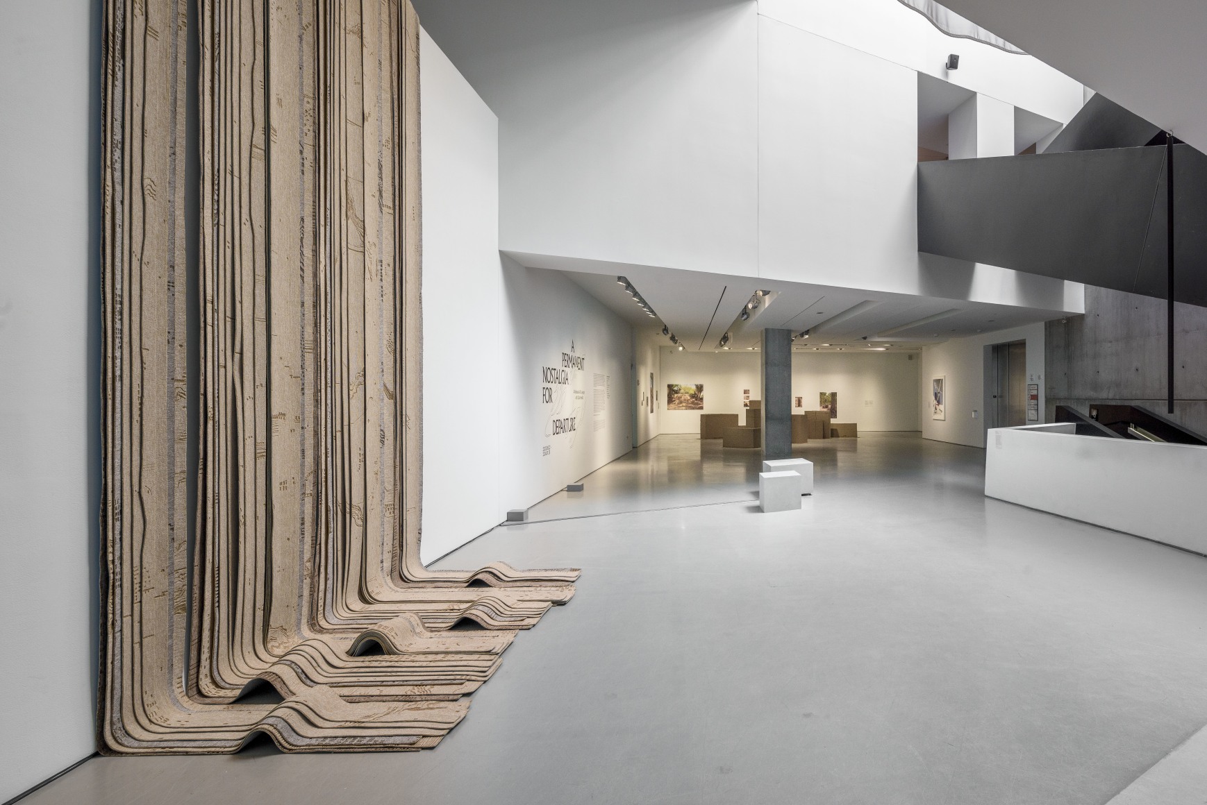 Hera B&uuml;y&uuml;ktaşcıyan, Like an Avalanche Started by a Gentle Push, 2023, Installation view at&nbsp;A Permanent Nostalgia for Departure: A rehearsal on legacy with Zaha Hadid.&nbsp;Curated by Maite Borjabad L&oacute;pez-Pastor