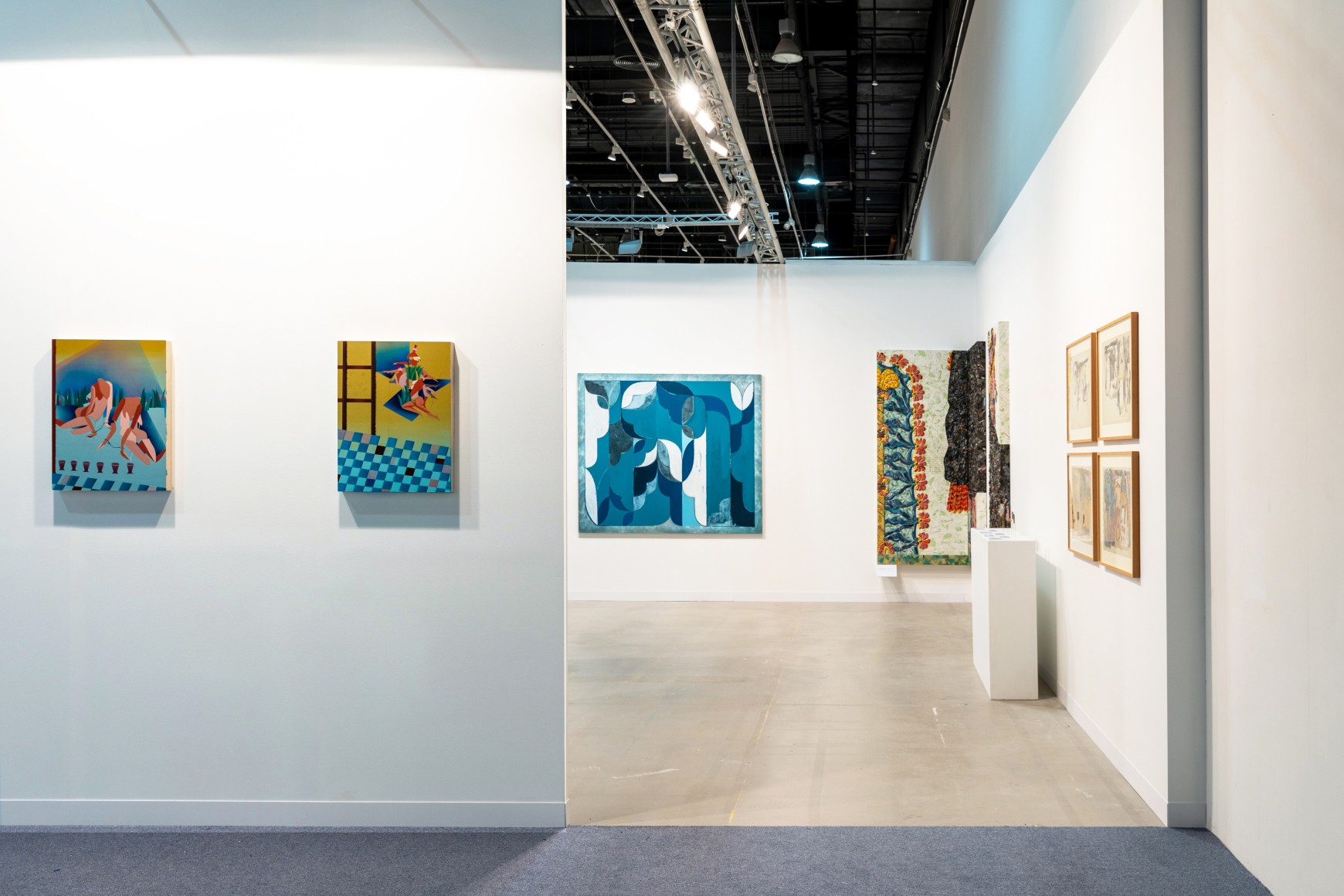 Installation view of Green Art Gallery, Dubai at Abu Dhabi Art 2021