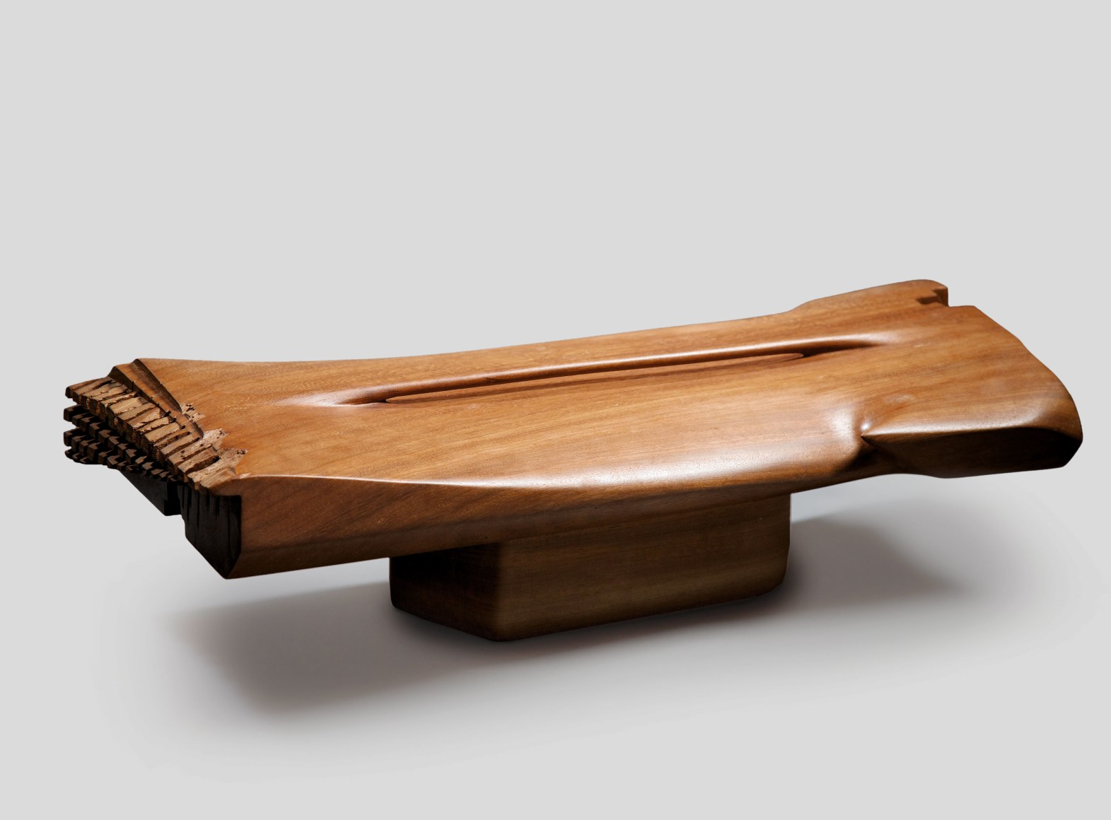 Chaouki Choukini, D&eacute;sert, 2009, Iroko, 29 x 67 x 17.5 cm
