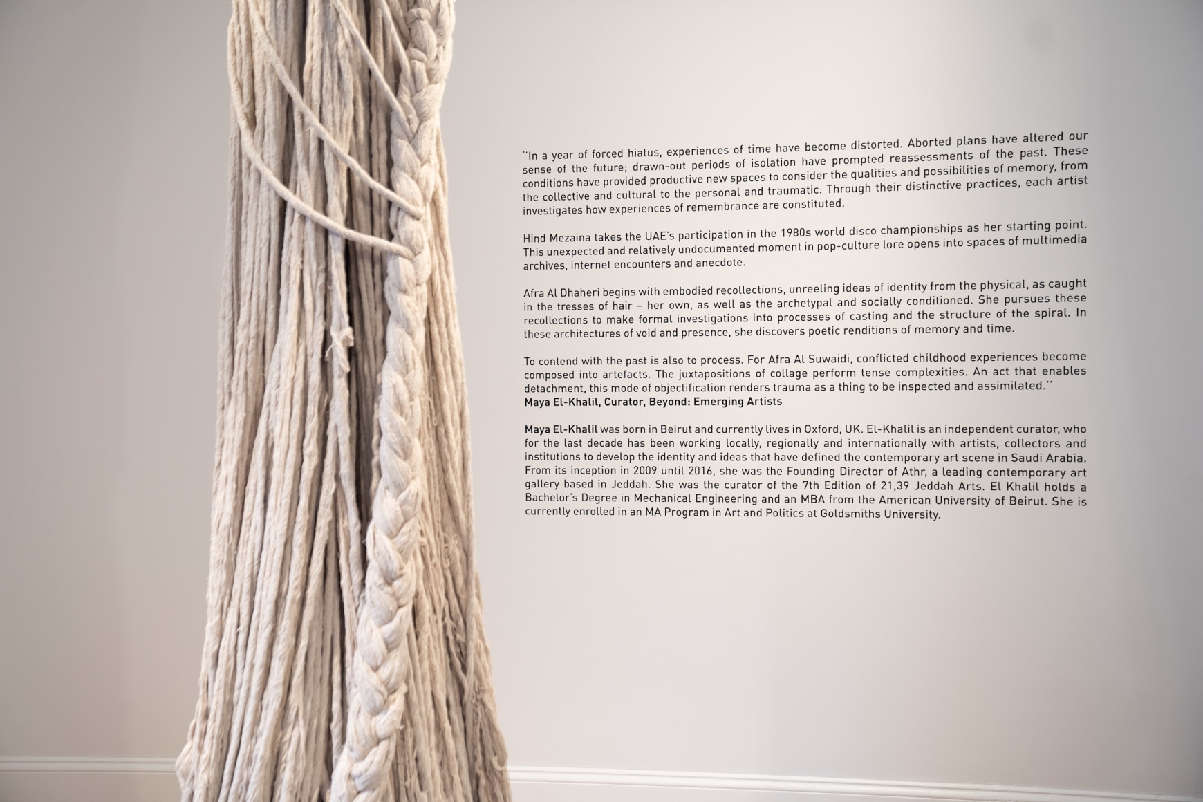 Beyond: Emerging Artists, Installation view at Cromwell Place, London, UK, 2021