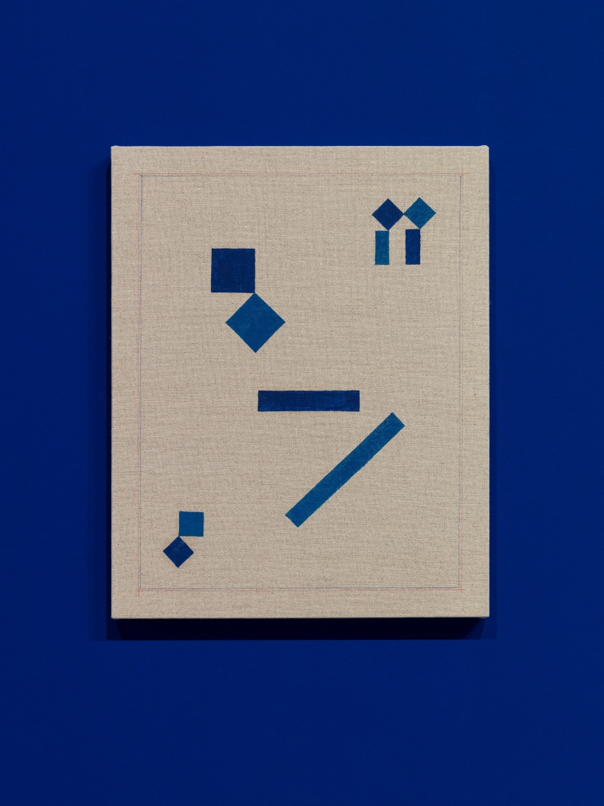 Kamrooz Aram, Ornamental Composition (11), 2018, Oil and pencil on linen, 50.8 x 40.6cm