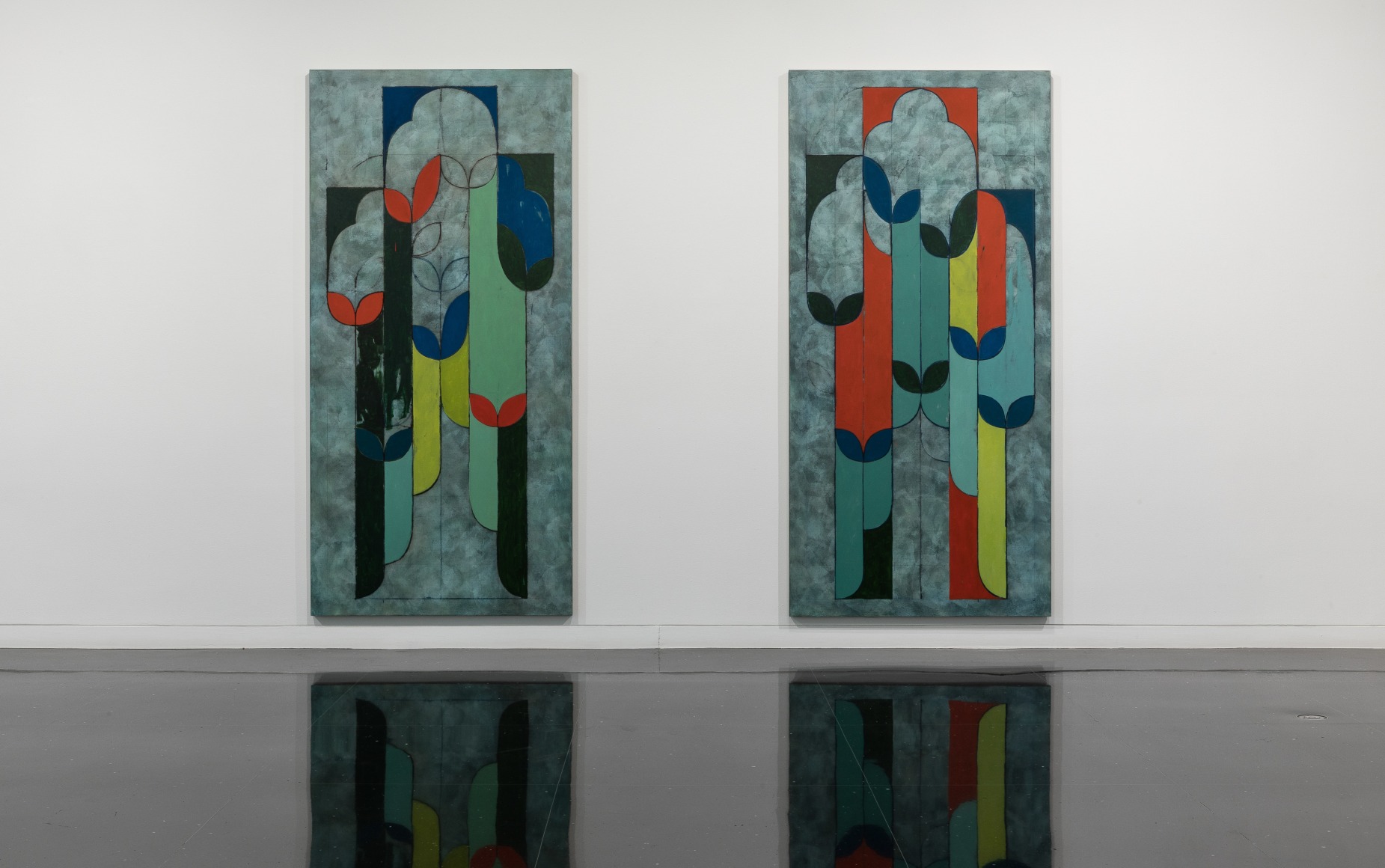 Kamrooz Aram, Left: Emergent Ornament, 2021