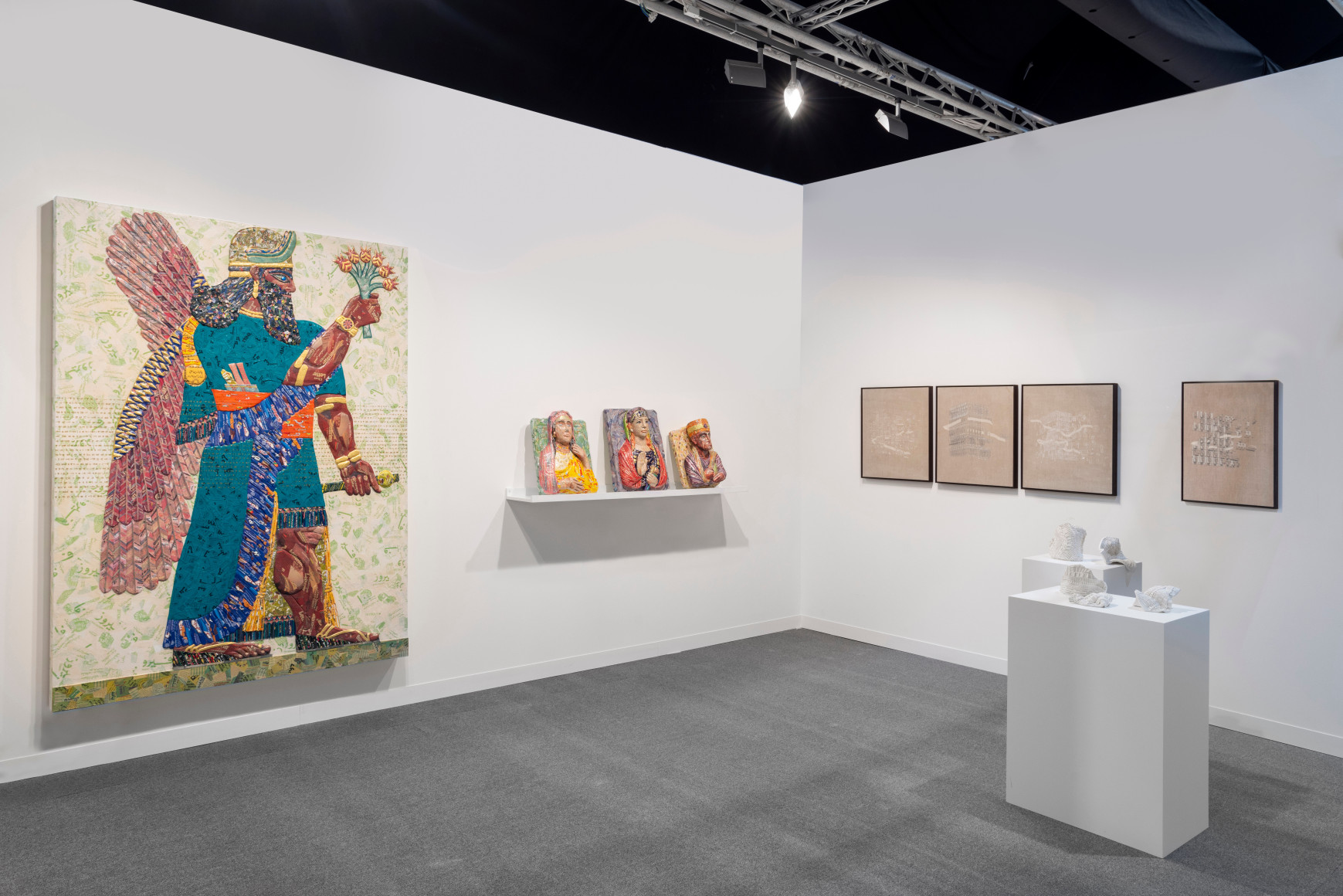 Installation view of Green Art Gallery at Abu Dhabi Art 2023