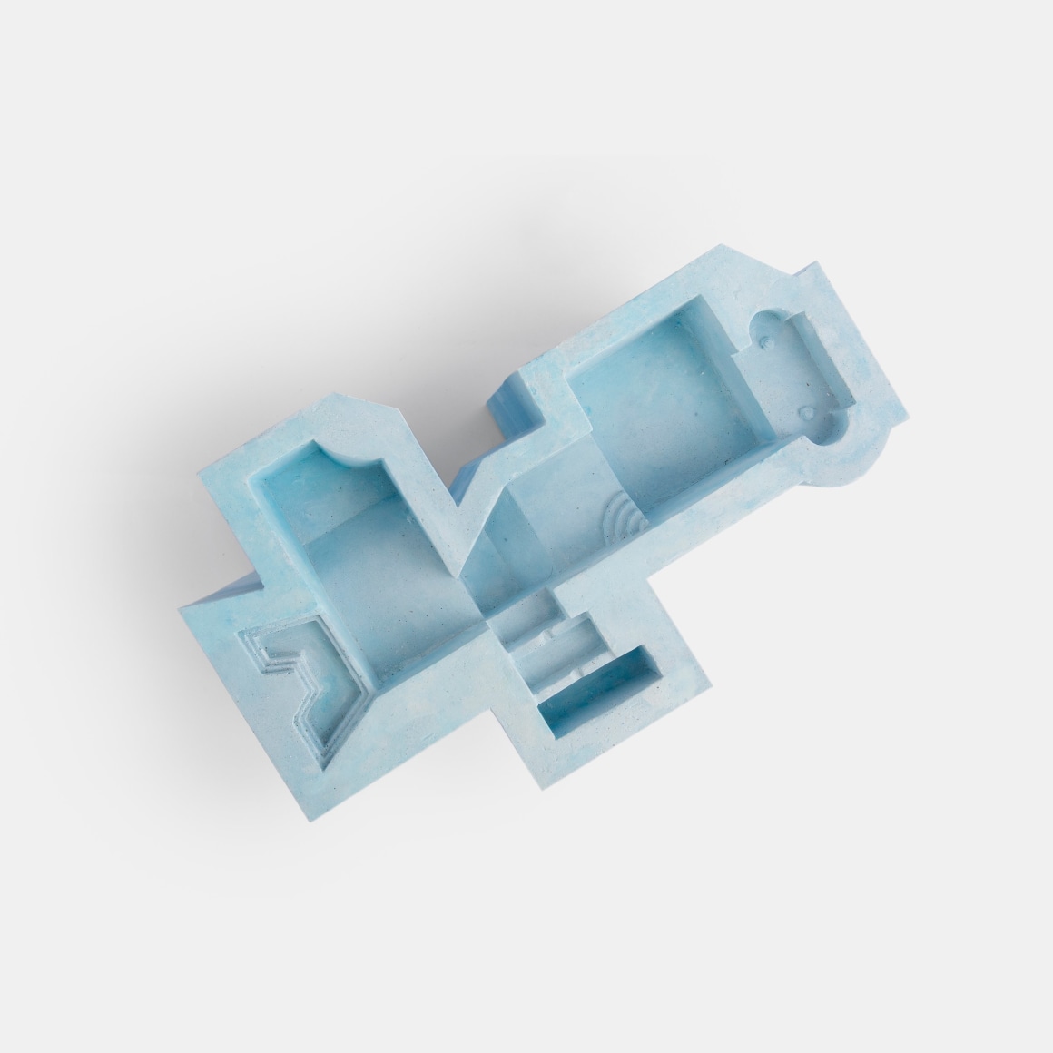 Nazgol Ansarinia,&nbsp;Connected Pools, 2020, Blue plaster, 25.7 x 40 x 25 cm, Unique in a series of 2 + AP