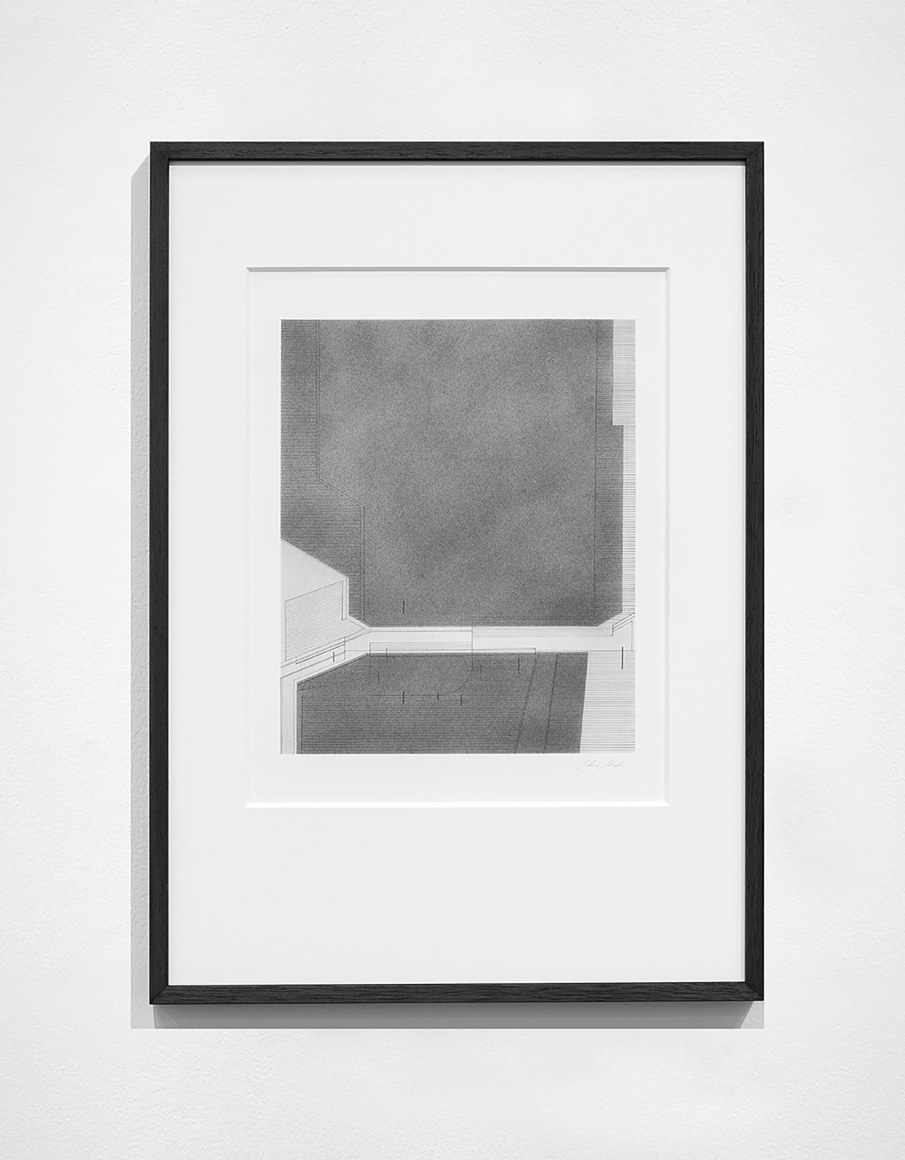 Seher Shah, Foreign dust (Variation 19), 2019-2020, Graphite dust on paper, 55.9 x 38.1 cm