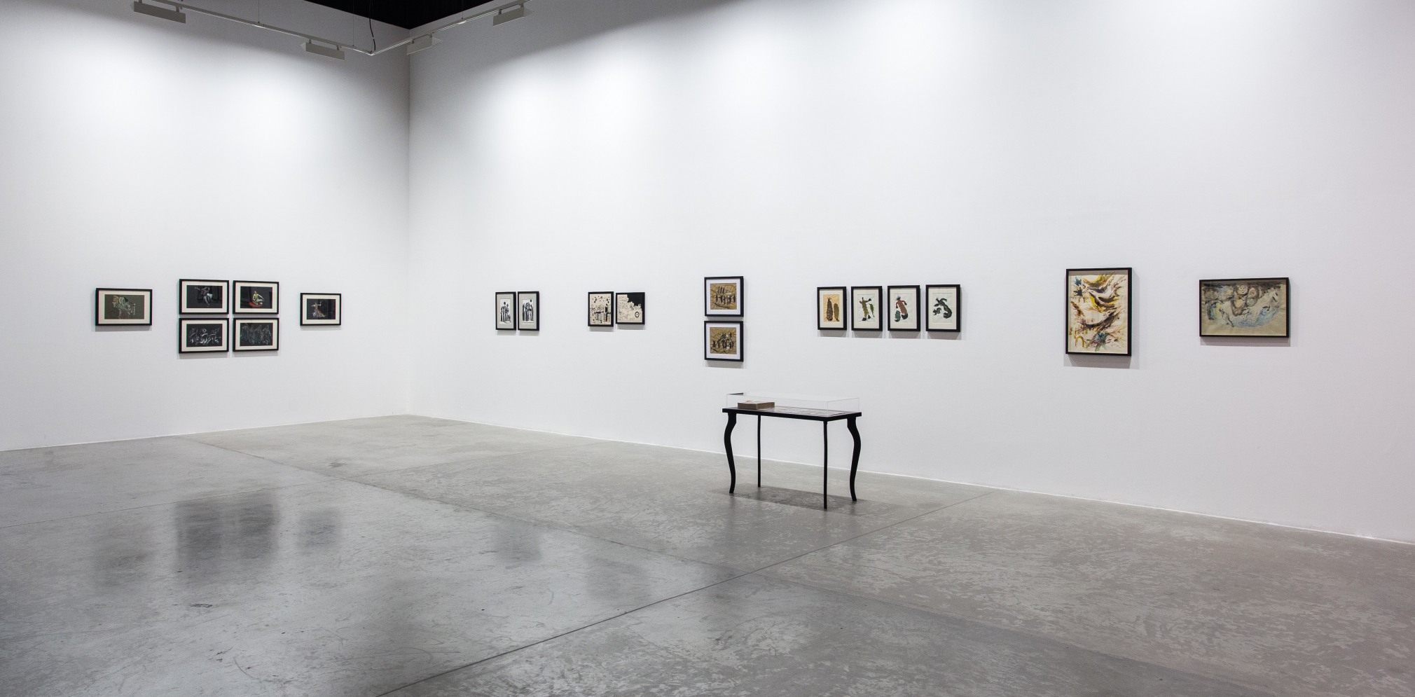 Works on paper: Hikayat, Installation view at Green Art Gallery, 2014