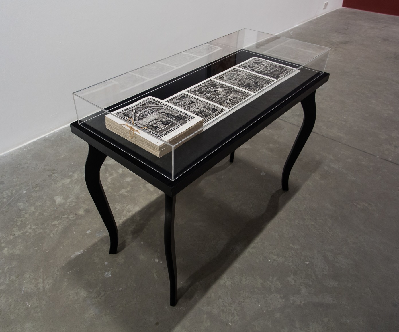 Works on paper: Hikayat, Installation view at Green Art Gallery, 2014