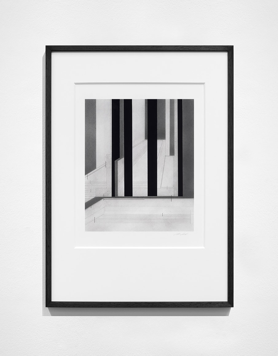 Seher Shah, Foreign dust (Variation 21), 2019-2020, Graphite dust on paper, 55.9 x 38.1 cm