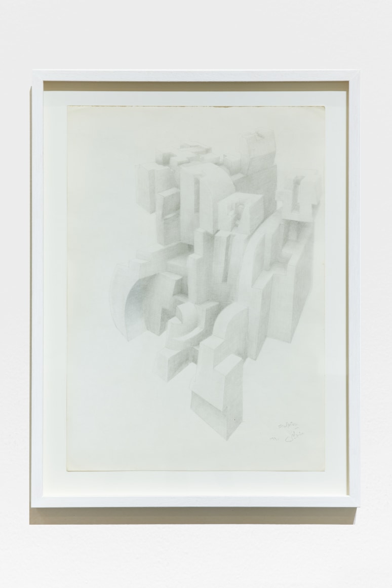 Chaouki Choukini, Lieu 1, 1992, Watercolor on paper, 47.5 x 64 cm