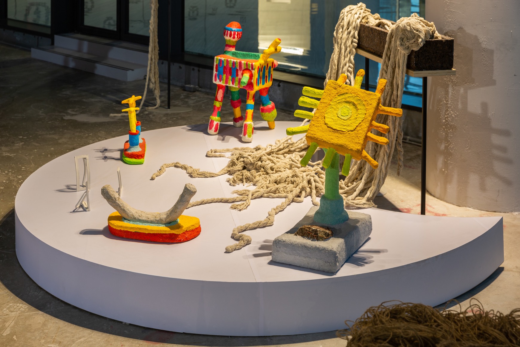 Hair Mapping Body; Body Mapping Land, Installation view at ICD Brookfield Place, Dubai, UAE, 2021