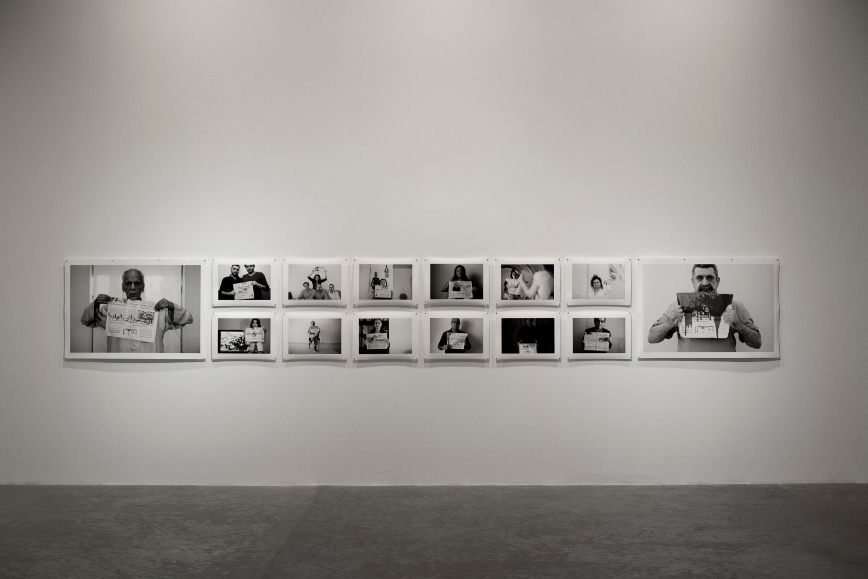 The Resurrection,&nbsp;Jaber Al Azmeh,&nbsp;Installation view at Green Art Gallery, 2014