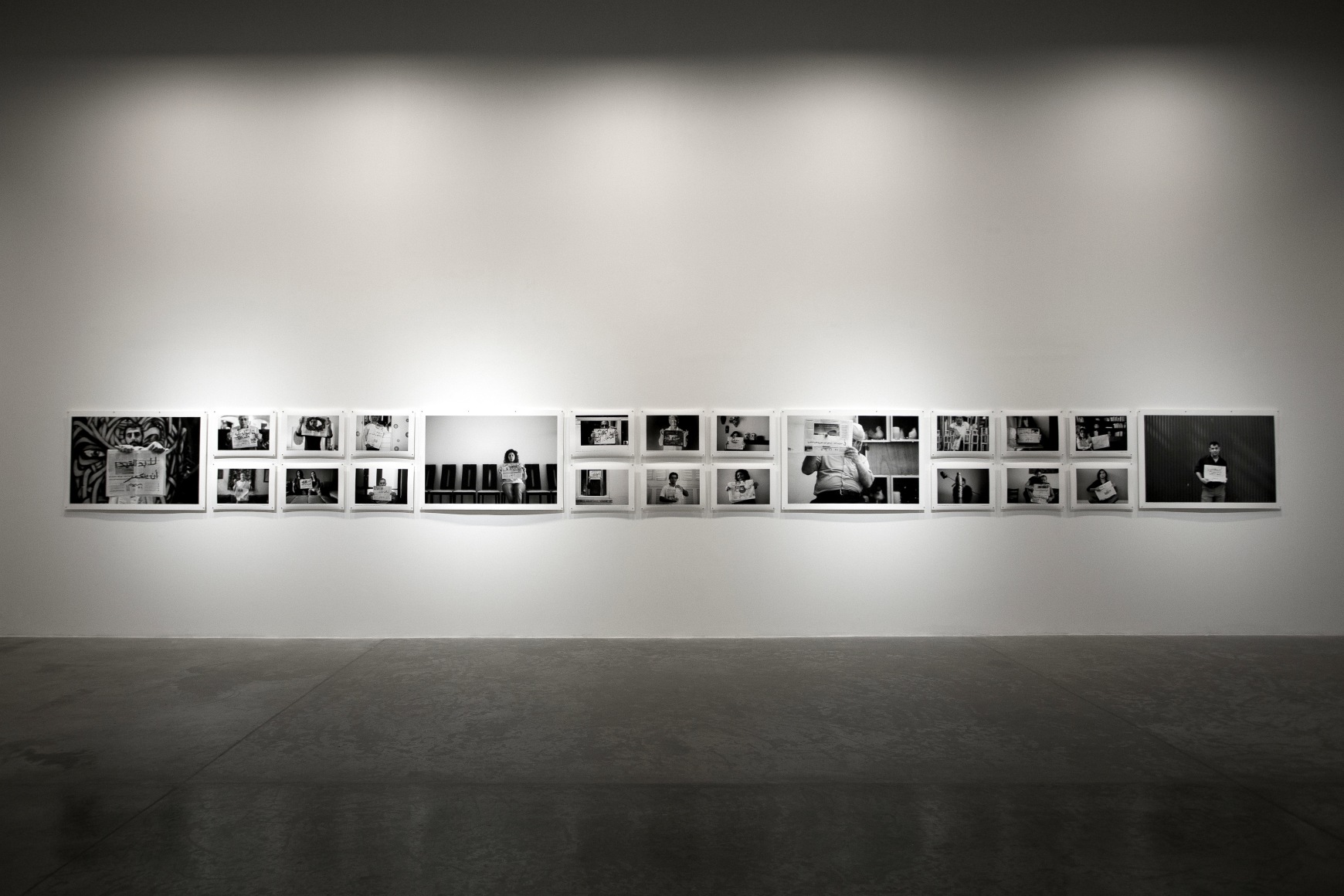 The Resurrection,&nbsp;Jaber Al Azmeh,&nbsp;Installation view at Green Art Gallery, 2014