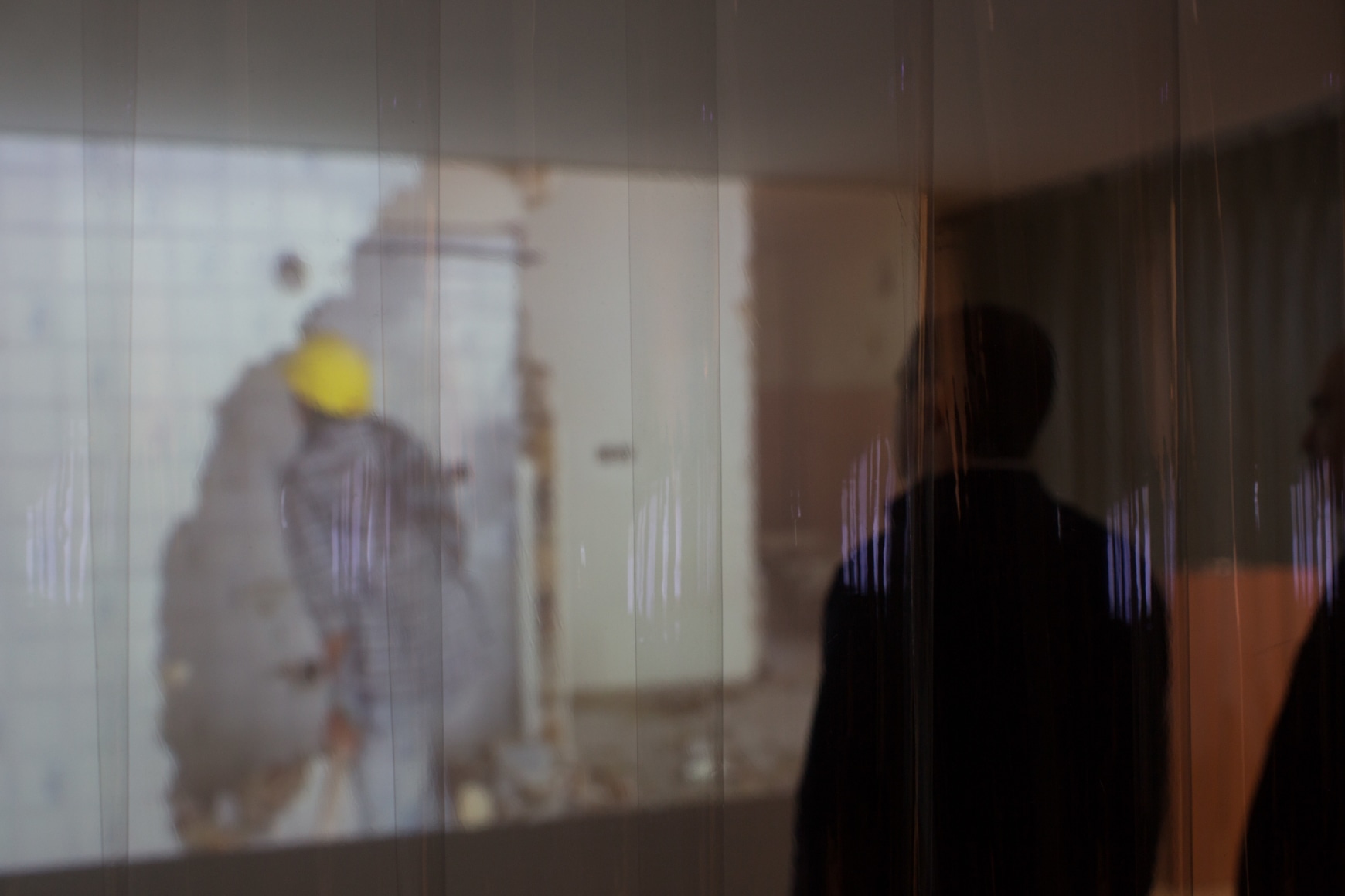 Nazgol Ansarinia, Fragment 2, Demolishing buildings, buying waste, 2017, Video:&nbsp;6 min 15 sec