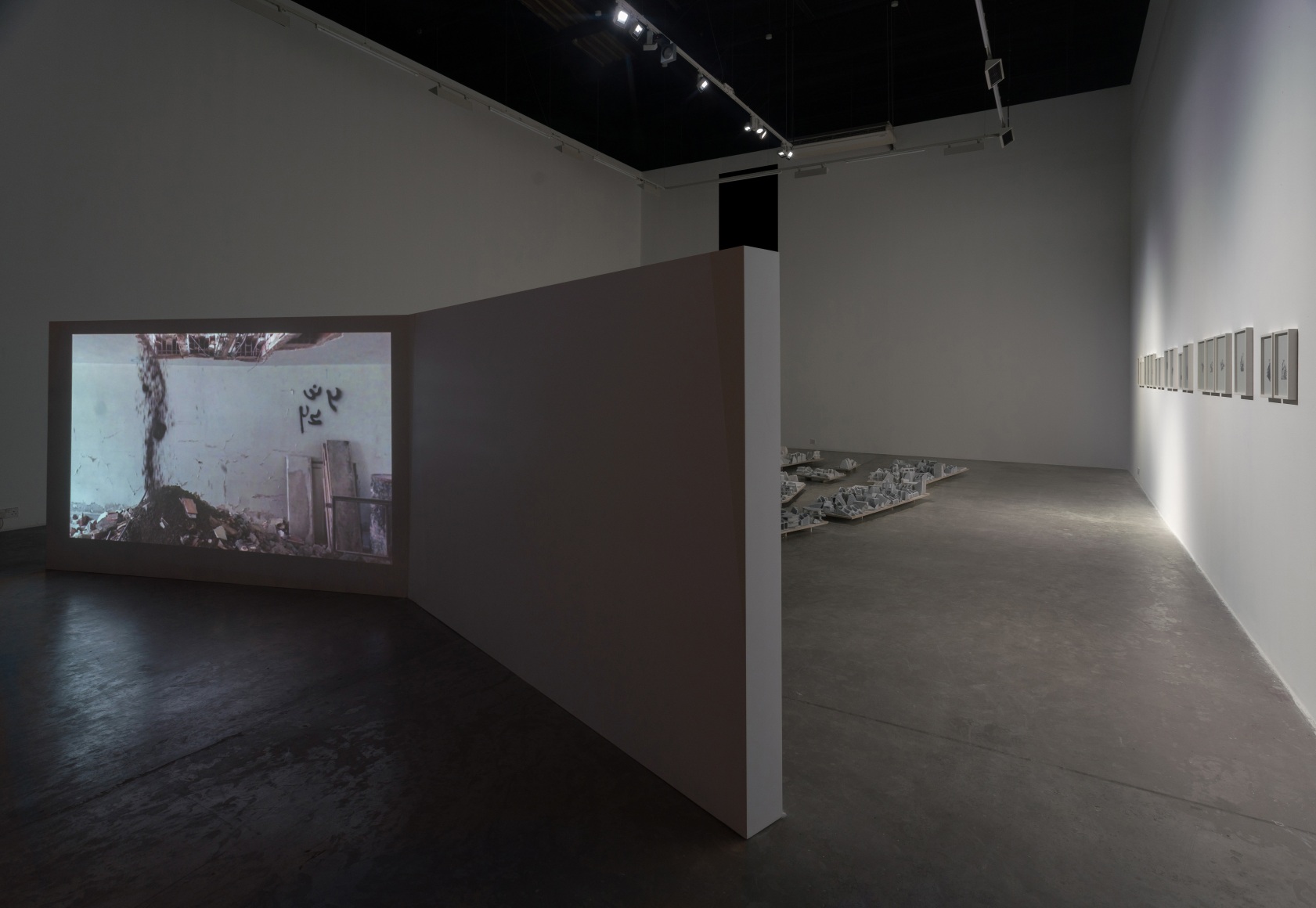 Demolishing buildings, buying waste, Nazgol Ansarinia, Installation view at Green Art Gallery, Dubai, 2018