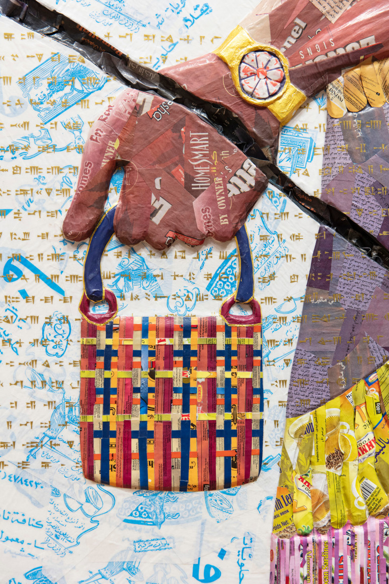 Michael Rakowitz,&nbsp;The invisible enemy should not exist, (Room H, Northwest Palace of Nimrud)&nbsp;(detail), 2018