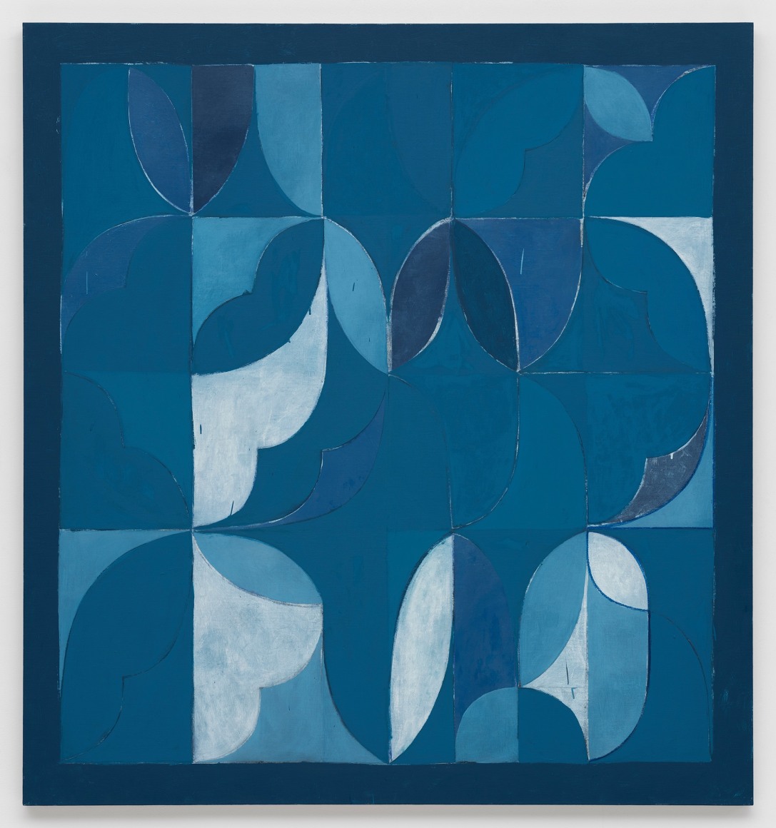 Kamrooz Aram, Untitled, 2022, Oil, oil crayon and pencil on linen, 142.2 x 137.2 cm