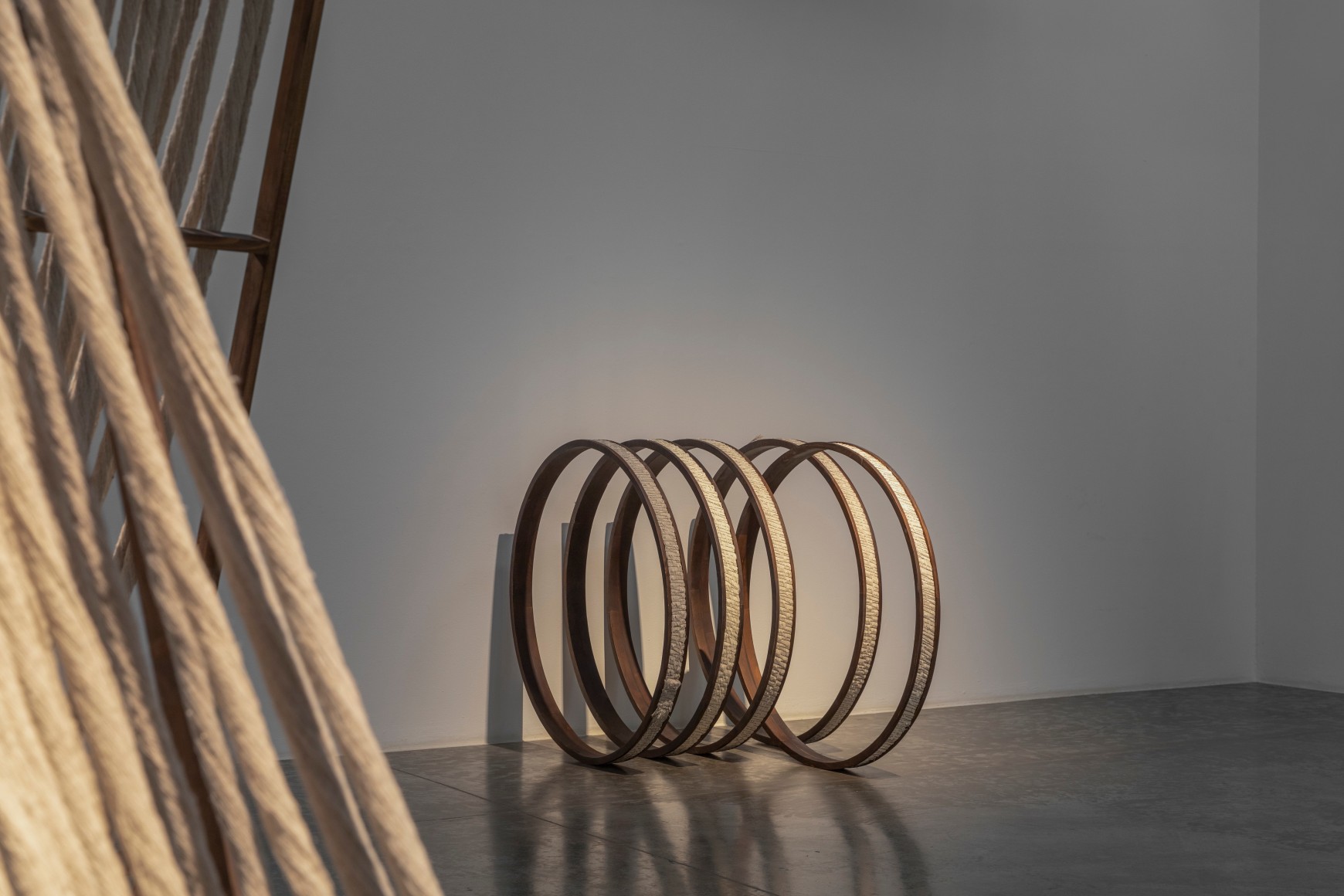 Give Your Weight To The Ground, Afra Al Dhaheri, Installation view at Green Art Gallery, Dubai, 2023