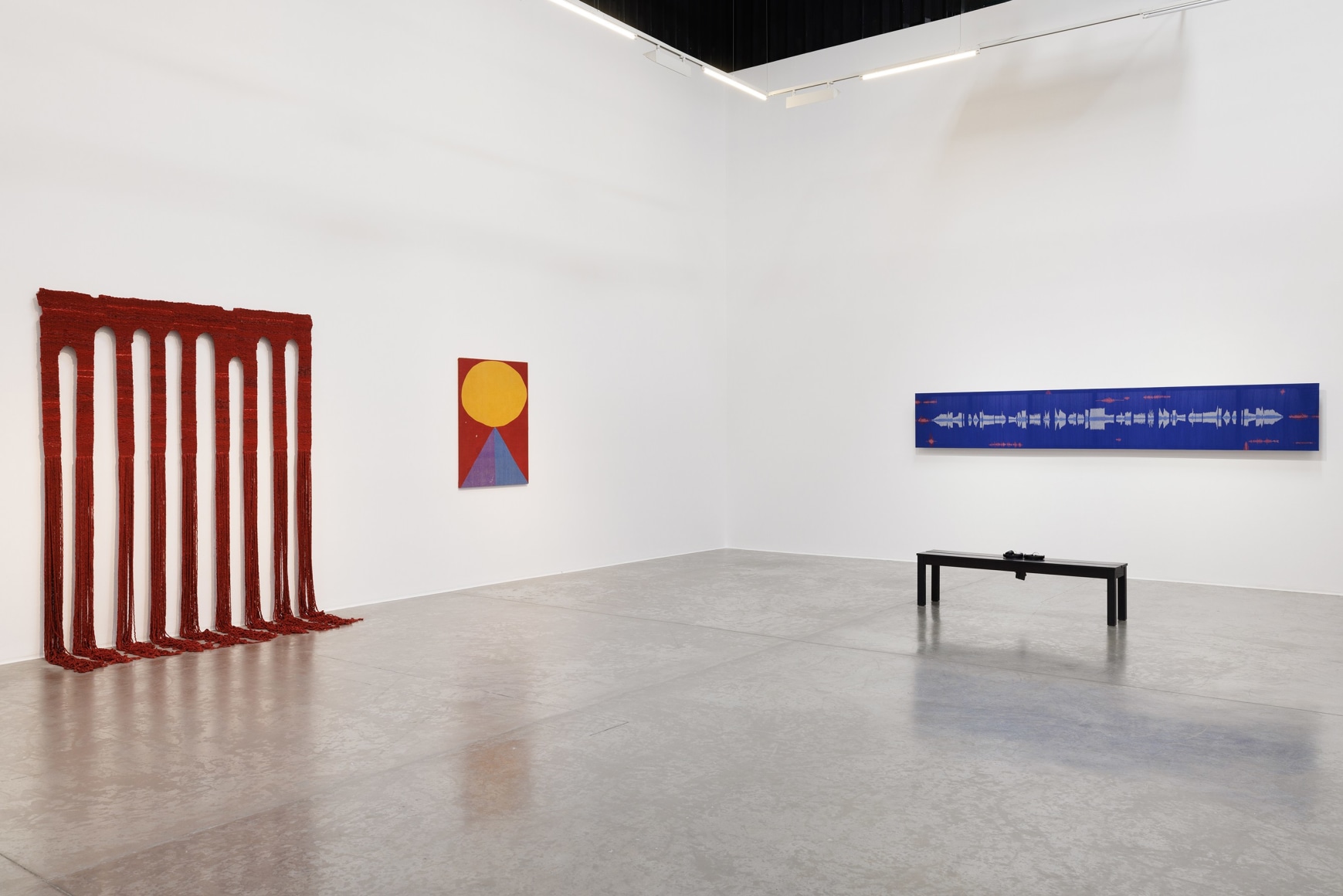 Reverberations: Textile as Echo, curated by Murtaza Vali, Installation view at Green Art Gallery, Dubai, 2024