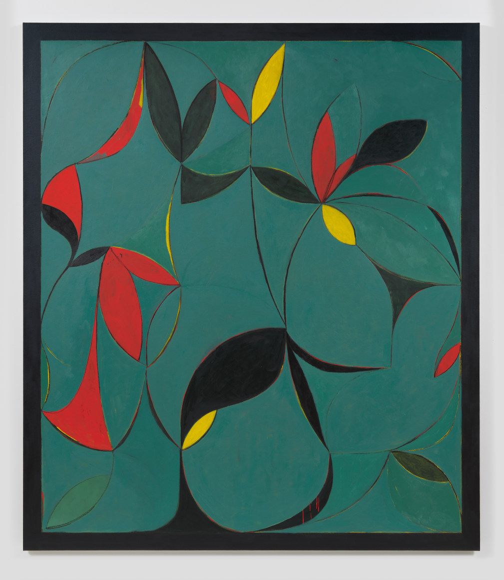 Kamrooz Aram,&nbsp;Reluctant Ornamental,&nbsp;2019, Oil, oil crayon and wax pencil on linen