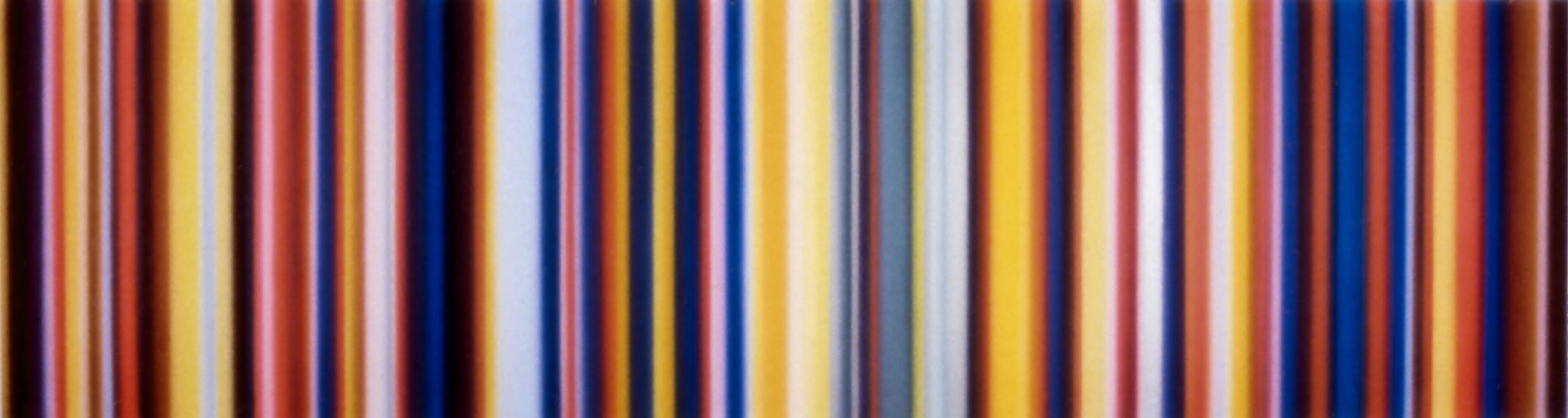 Driving Nowhere, 1998. synthetic polymer on canvas,&nbsp;24 x 96 inches