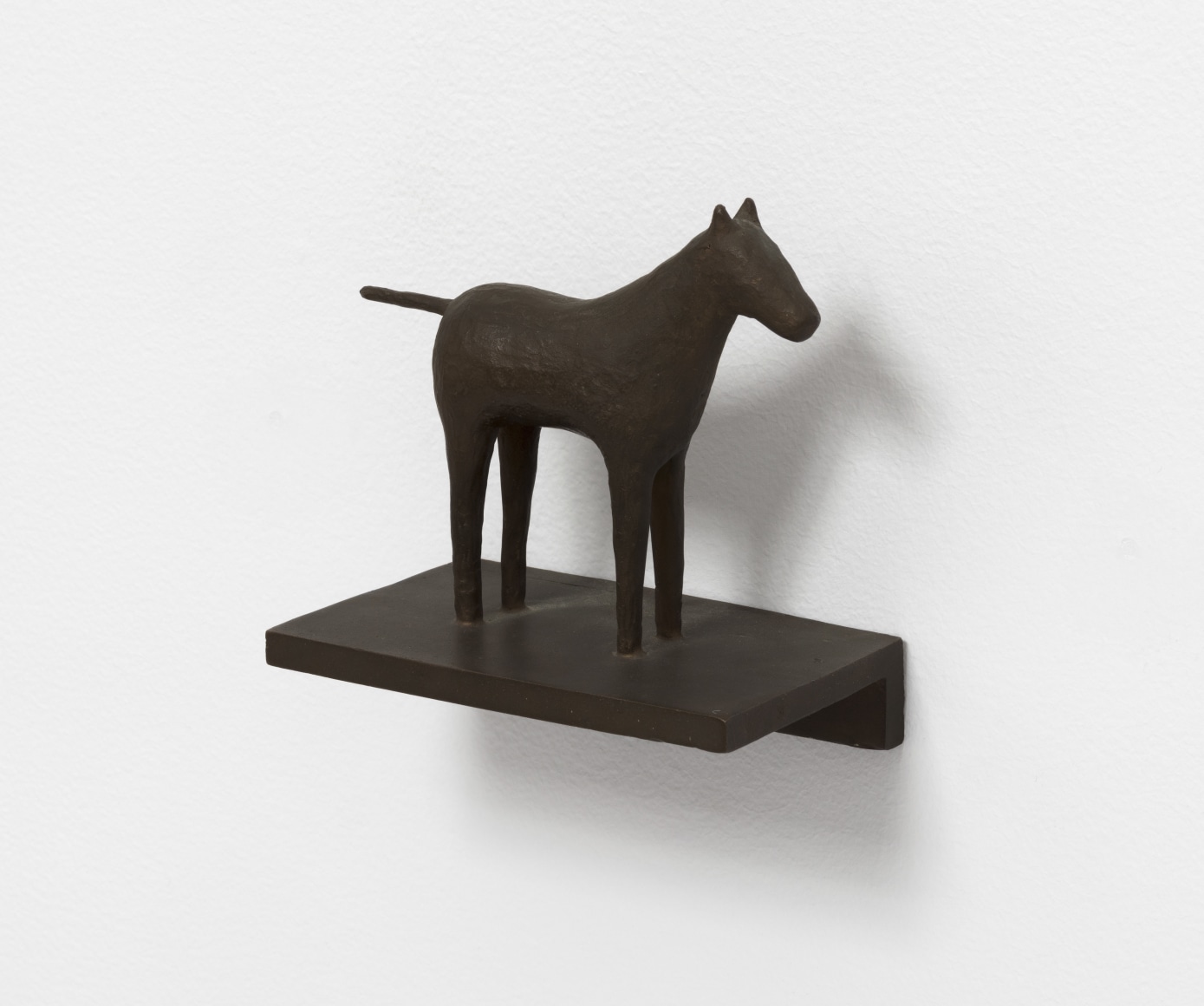 Joel Shapiro Untitled, 1973-1974 sandblasted bronze 5 5/8 x 5 1/2 x 3 1/4 in. (14.3 x 14 x 8.3 cm)