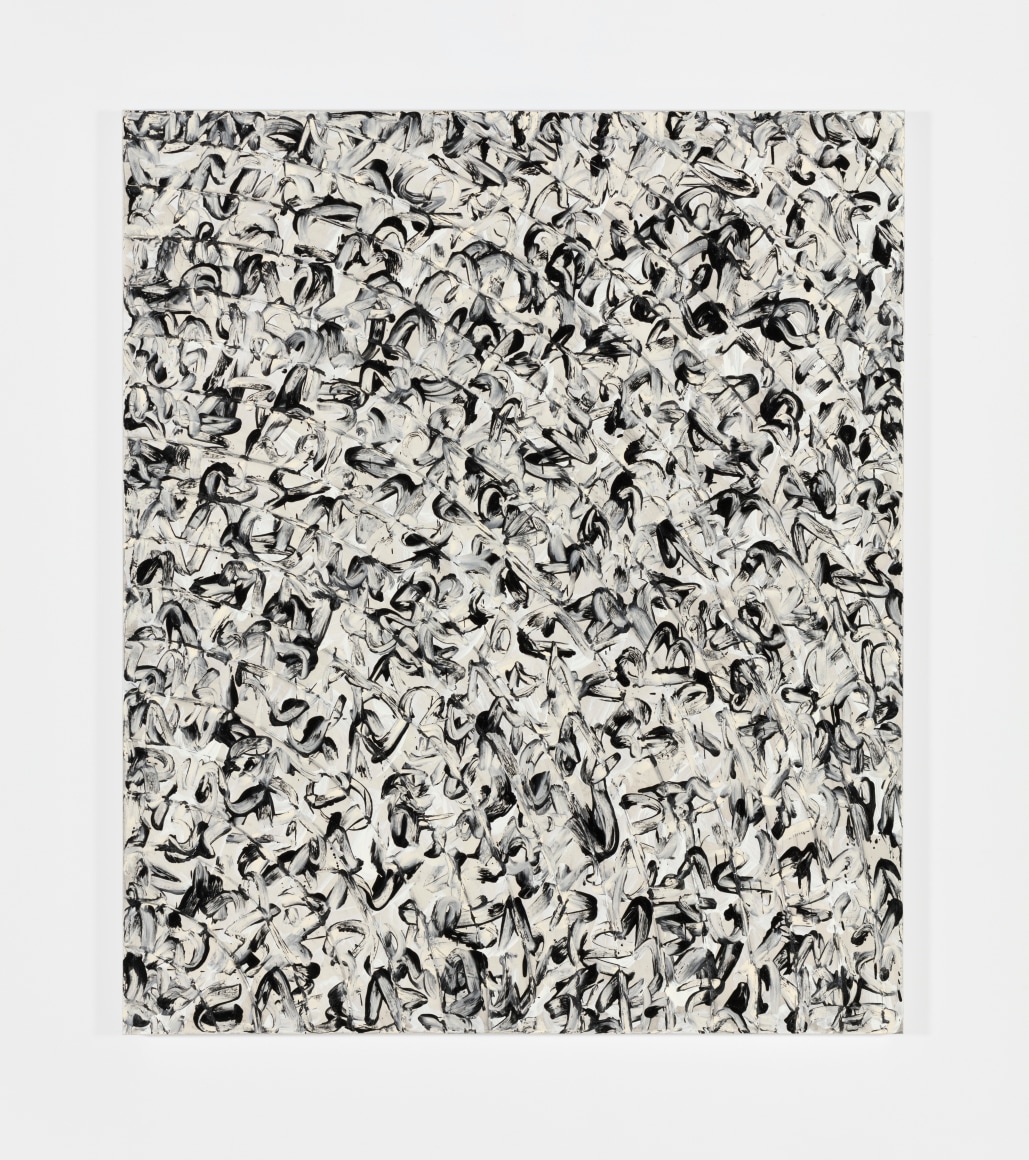 Julian Lethbridge's &quot;Quartersawn 2,&quot; 2016, oil and pigment stick on linen, 52 x 44 in. (132.1 x 111.8 cm)