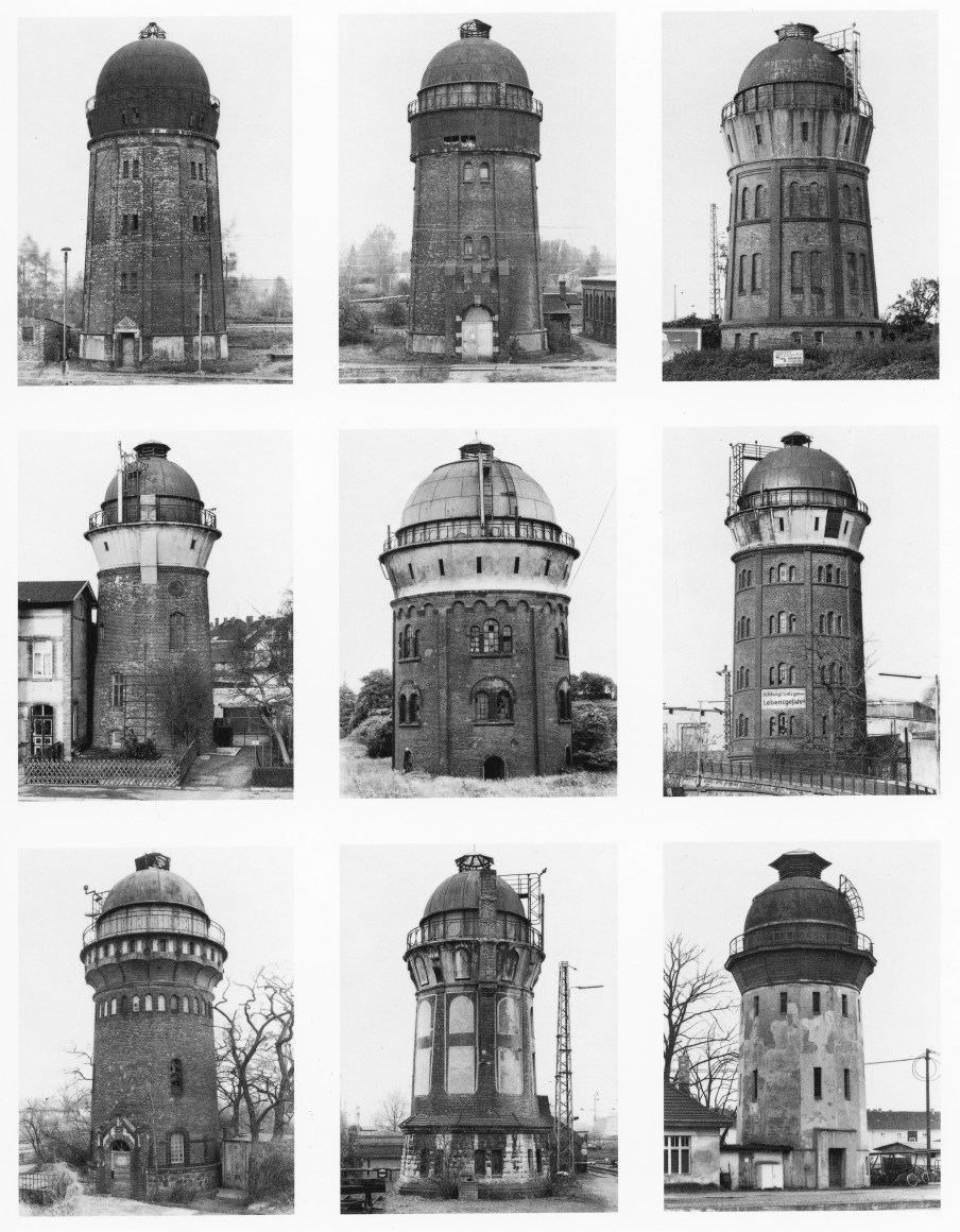 Bernd and Hilla Becher, Water Towers, 1963-98