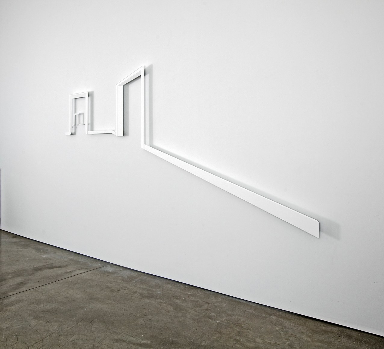 Walid Raad / The Atlas Group, &quot;Section 88: Views from inner to outer compartment_ACT XXI_Scene VIII,&quot; 2011, painted high density foam, 53 1/2 x 110 1/2 x 2 in. (135.9 x 280.7 x 5.1 cm)