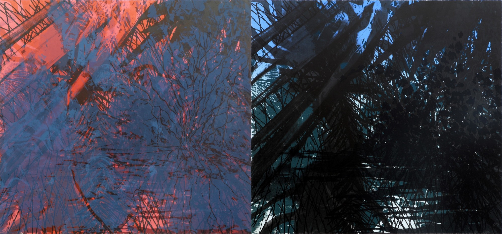 Peter Alexander  Riccoso  1987  Lithograph (diptych)