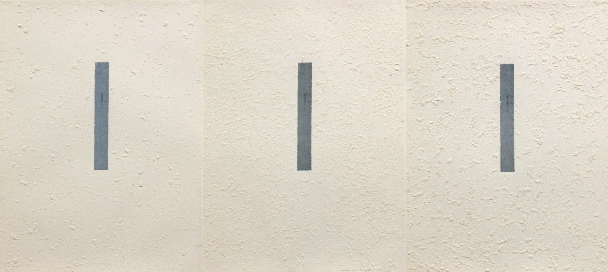 Marvin Harden A Line, Align, in Mind..., 1981 Lithograph (Triptych) on Arches Buff scraped with razor before printing