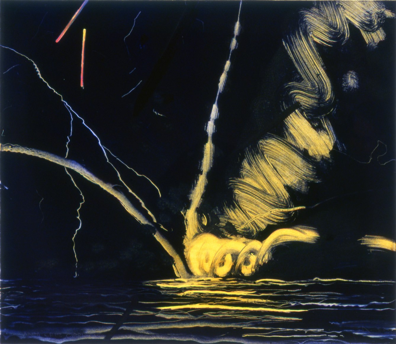 Peter Alexander  Santa Cruz Cirrus  1984  Lithographic monoprint